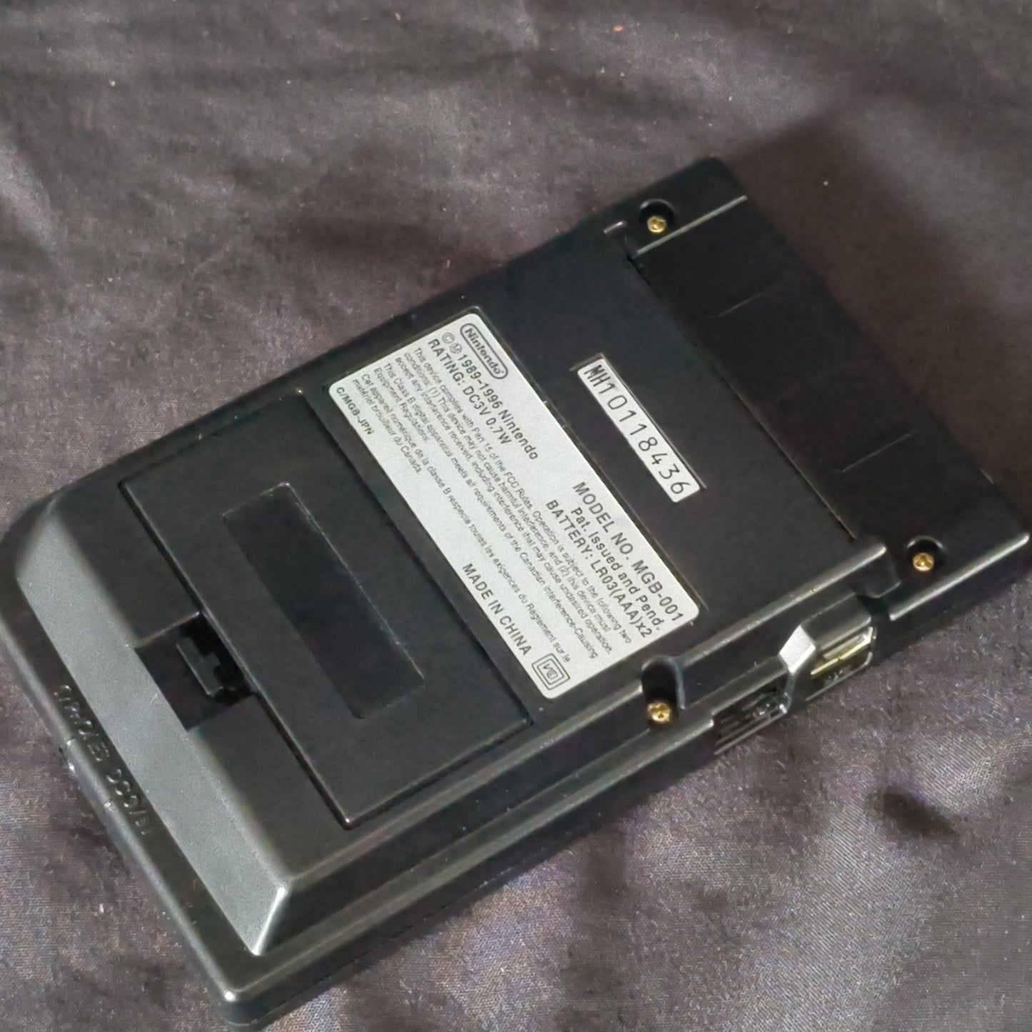 Gameboy Pocket Black color MGB-001 Console W/Manual, Box set, Working, Japan