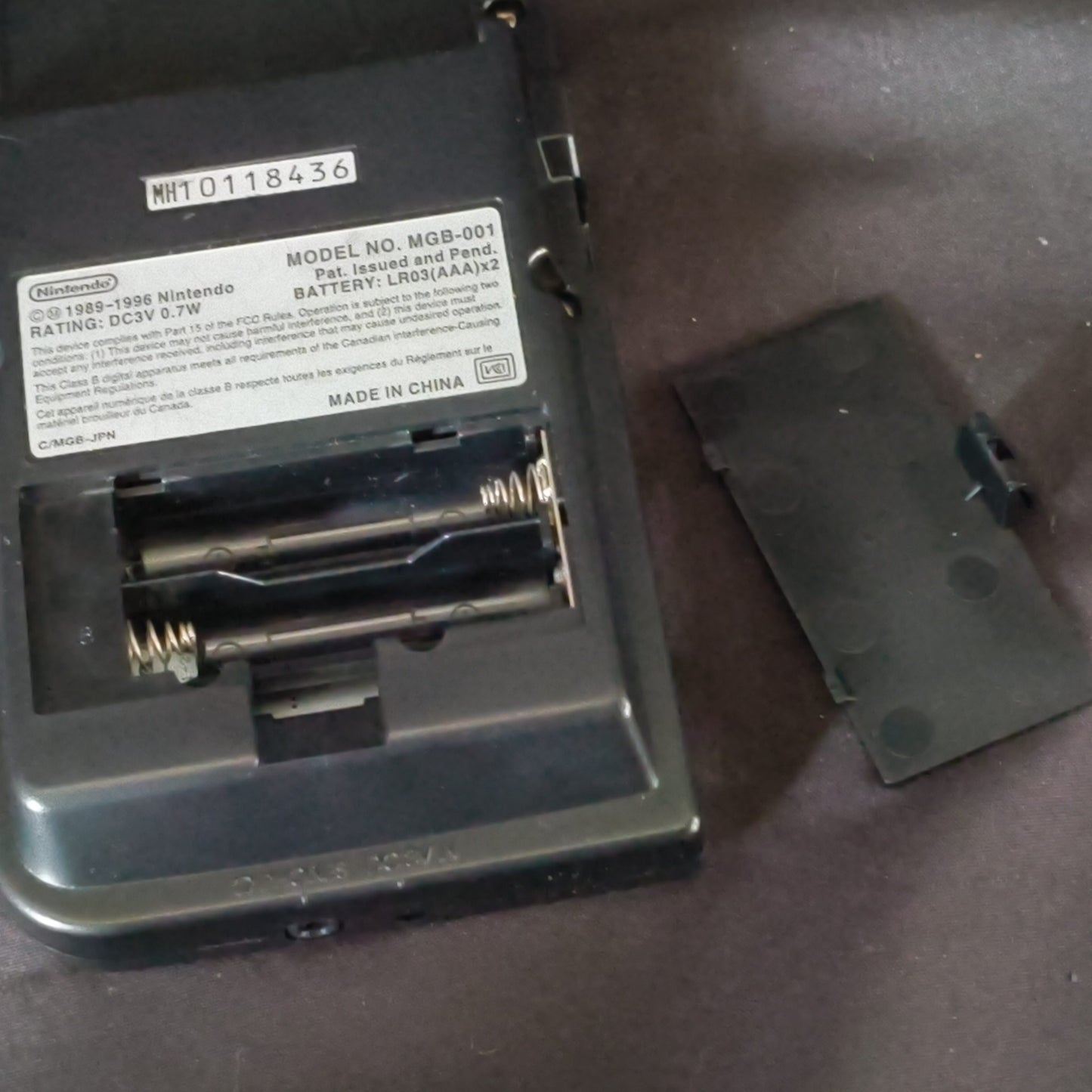 Gameboy Pocket Black color MGB-001 Console W/Manual, Box set, Working, Japan