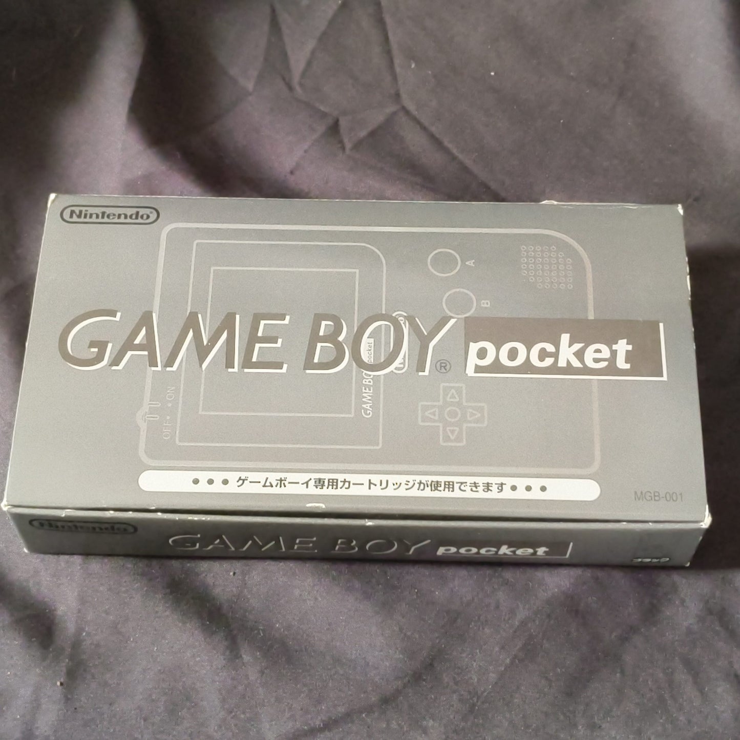 Gameboy Pocket Black color MGB-001 Console W/Manual, Box set, Working, Japan
