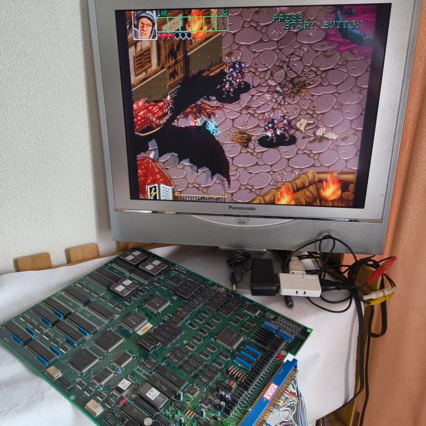 DARK SEAL 2 / Wizard Fire Arcard JAMMA Board and Instruction cards set, Japan