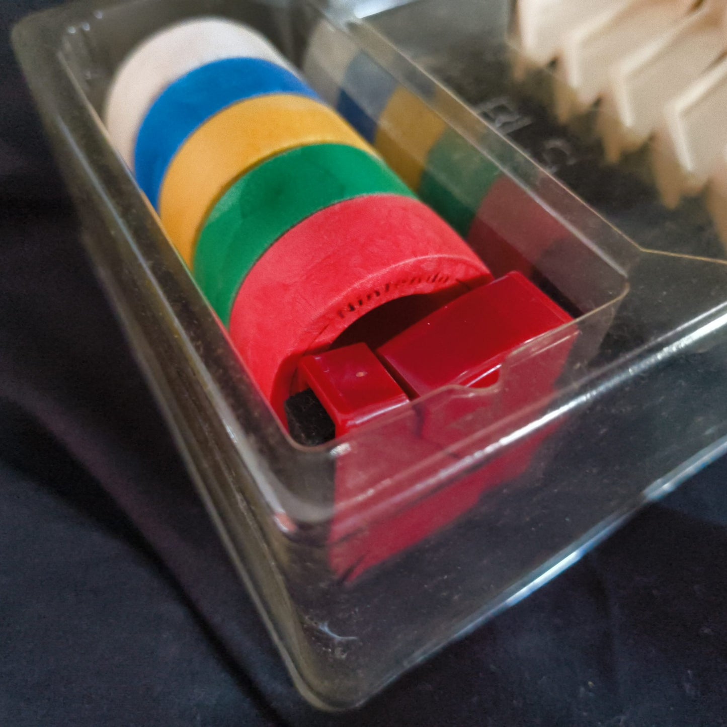 Nintendo Famicom Robot Block STACK-UP Parts w/Box, Game Cartridge is missing