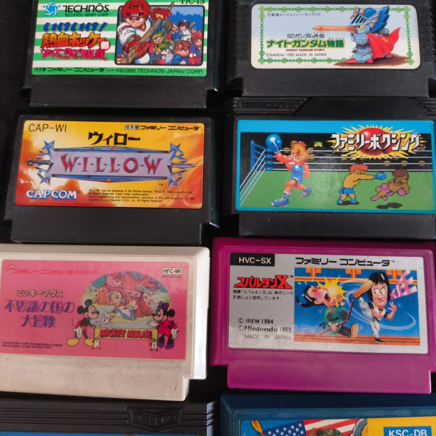 Wholesale lots of 21 Nintendo Famicom FC NES Game Cartridges set, Japan-h0916-