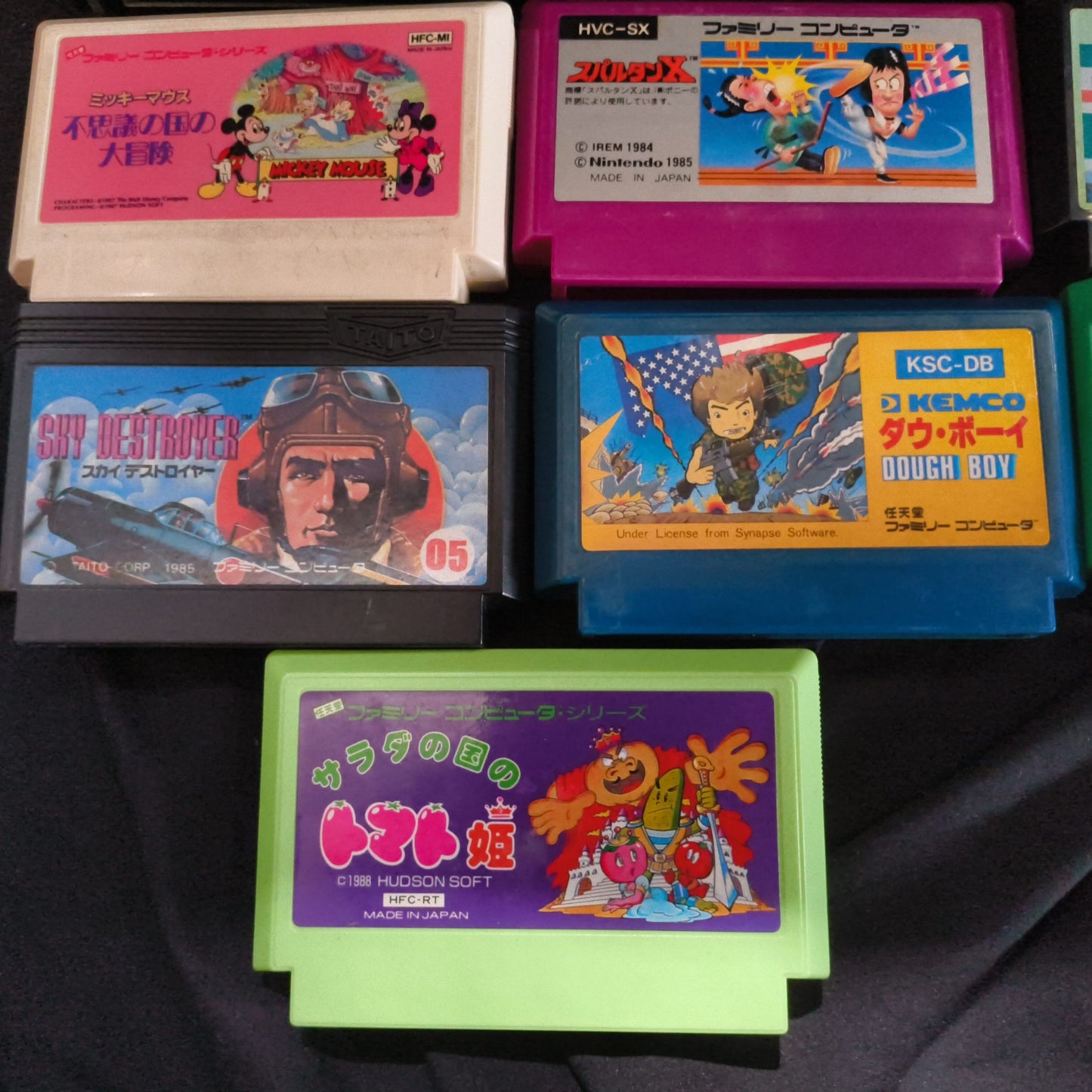 Wholesale lots of 21 Nintendo Famicom FC NES Game Cartridges set, Japan-h0916-