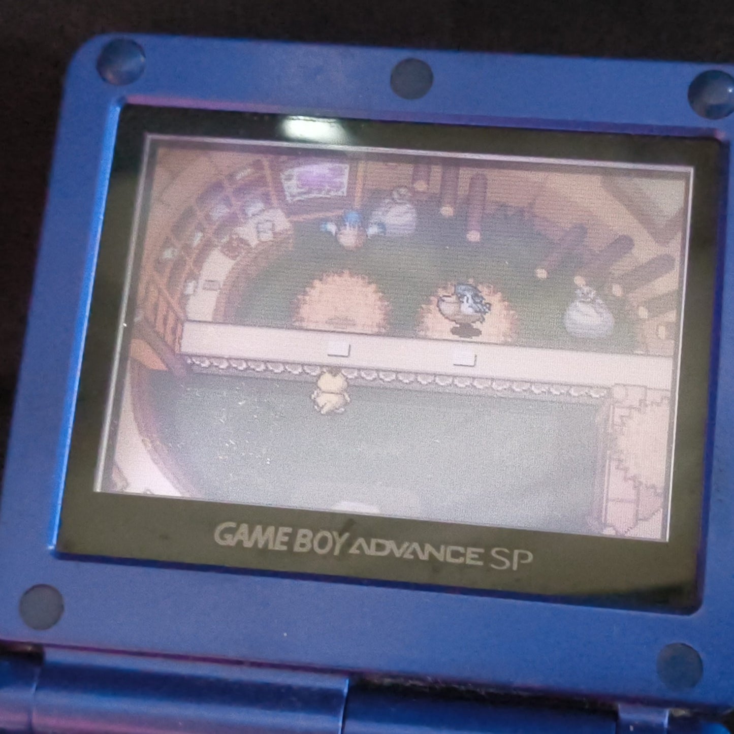 Used, Nintendo GAMEBOY ADVANCE SP GBA SP Blue Console and Game set, Japan-h0916-