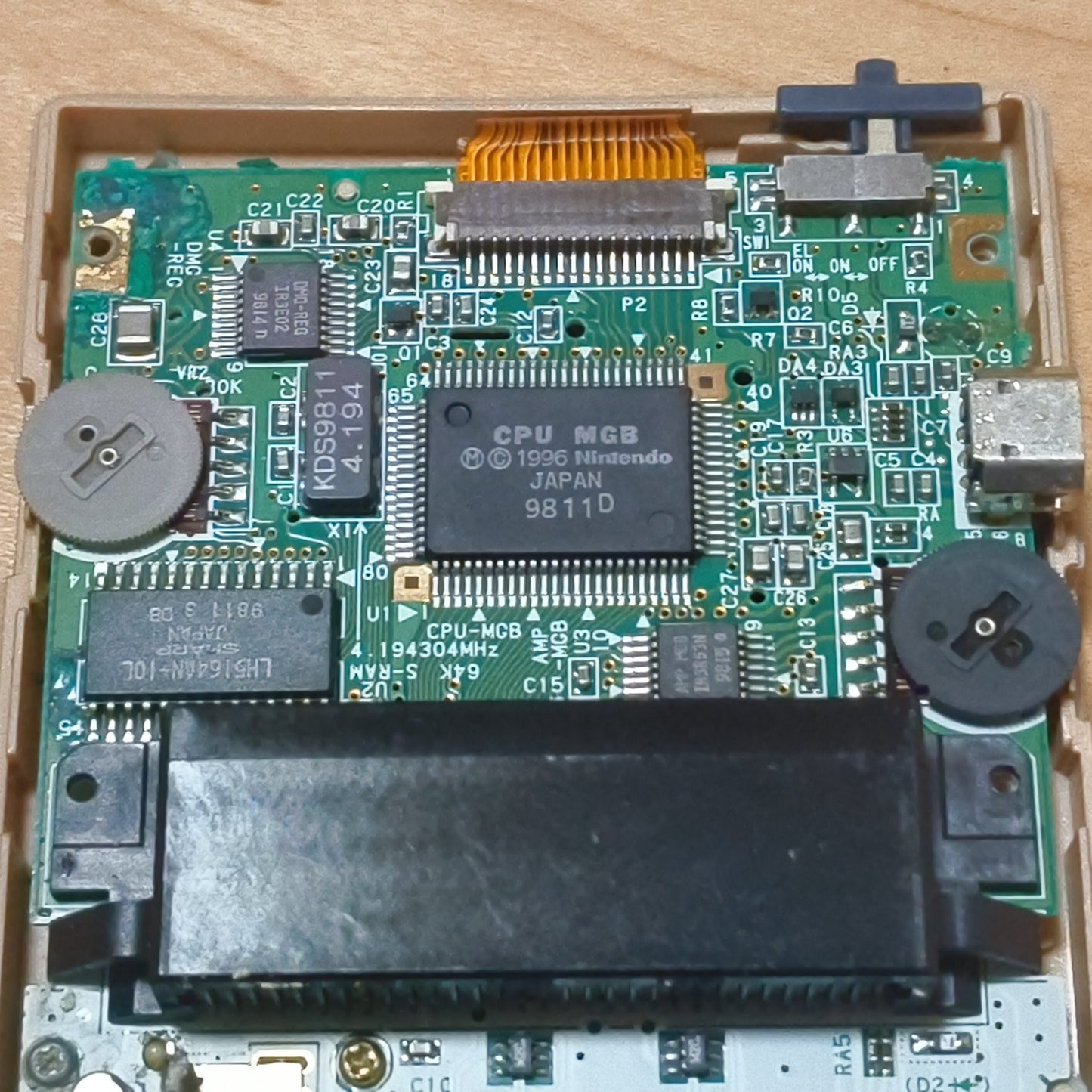 JUNK, For parts Nintendo Gameboy Gold Silver color console MGB-101, Japan