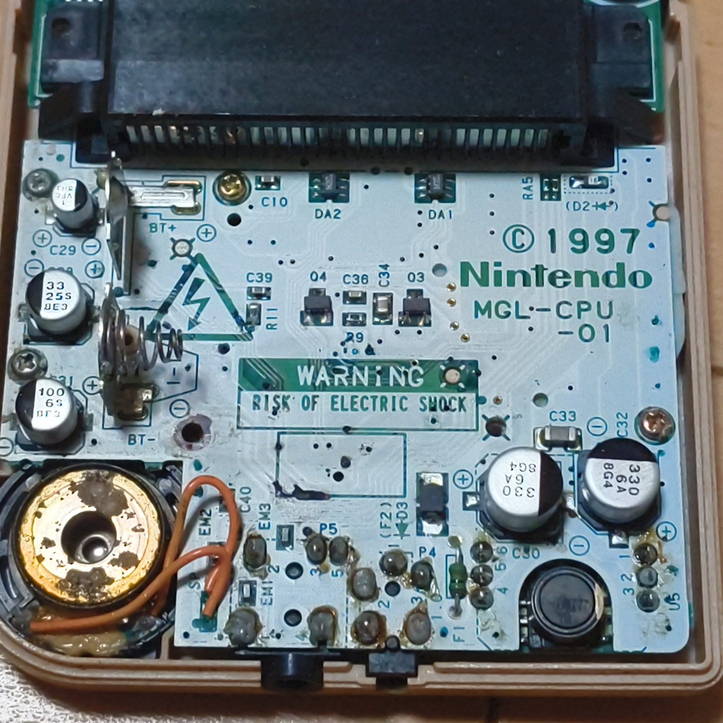 JUNK, For parts Nintendo Gameboy Gold Silver color console MGB-101, Japan