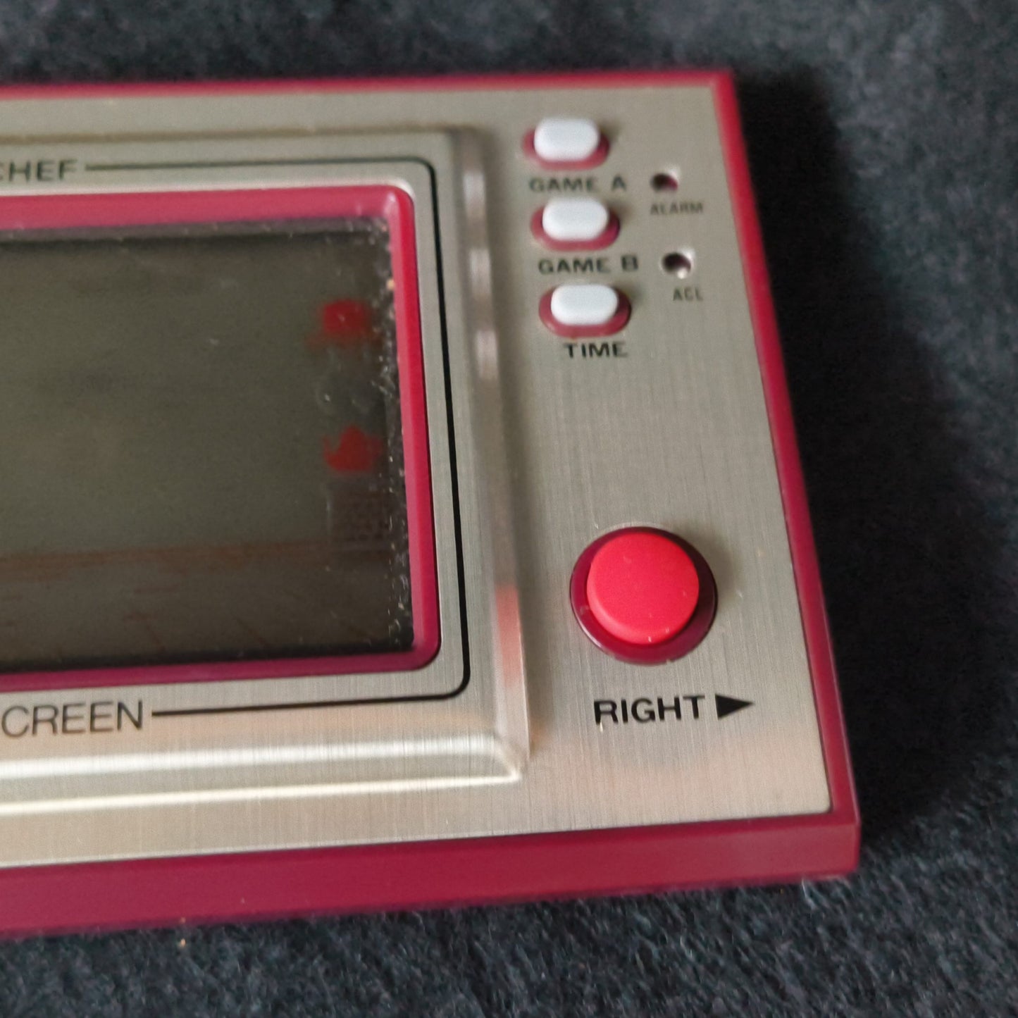 Vintage Nintendo Game & Watch CHEF Handheld game, w/Manual, Box set,Working