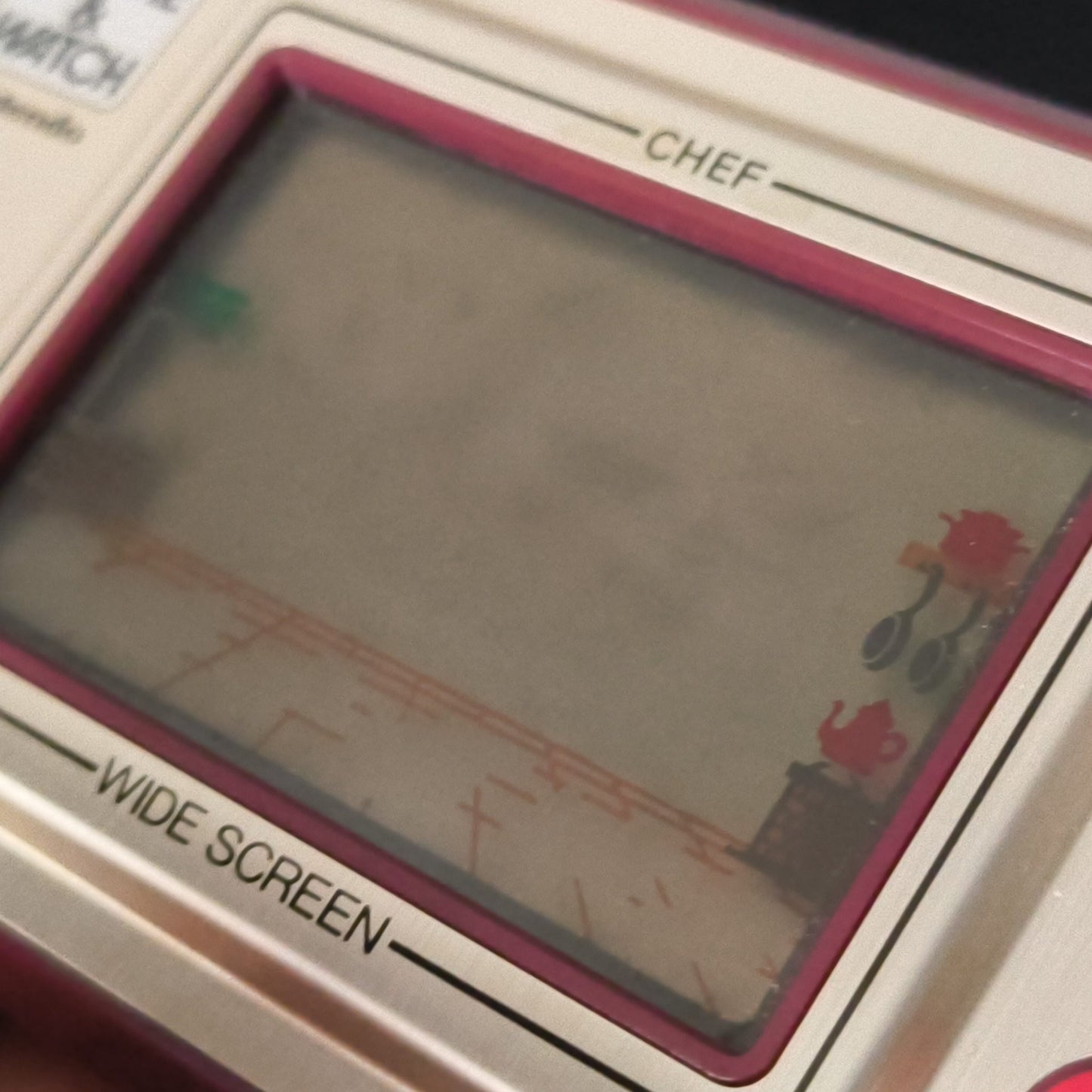 Vintage Nintendo Game & Watch CHEF Handheld game, w/Manual, Box set,Working