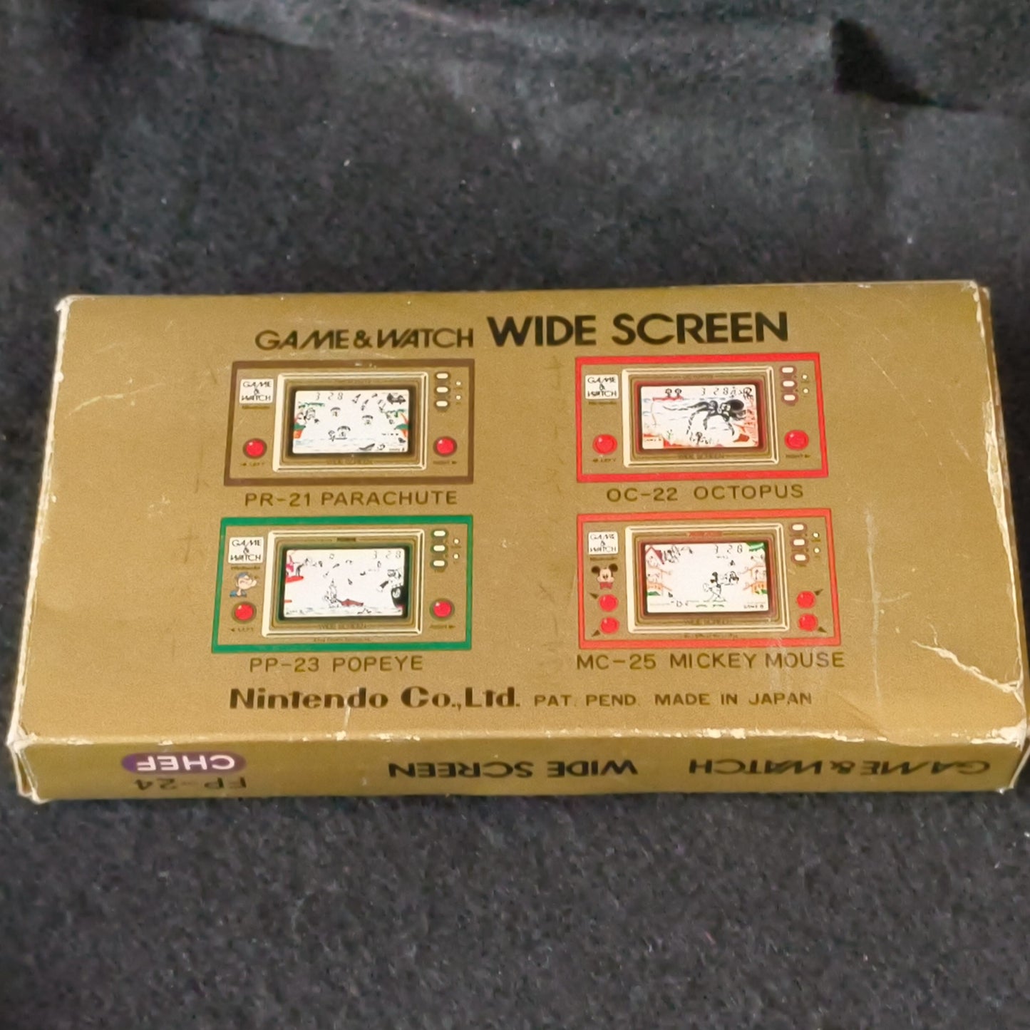 Vintage Nintendo Game & Watch CHEF Handheld game, w/Manual, Box set,Working