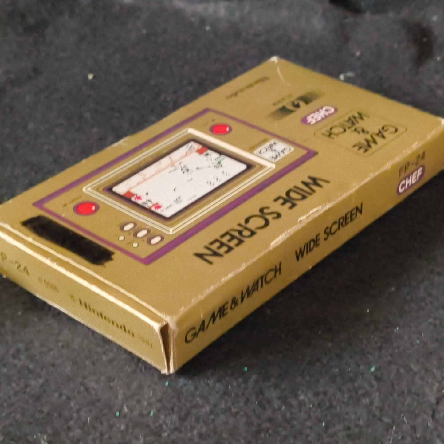 Vintage Nintendo Game & Watch CHEF Handheld game, w/Manual, Box set,Working