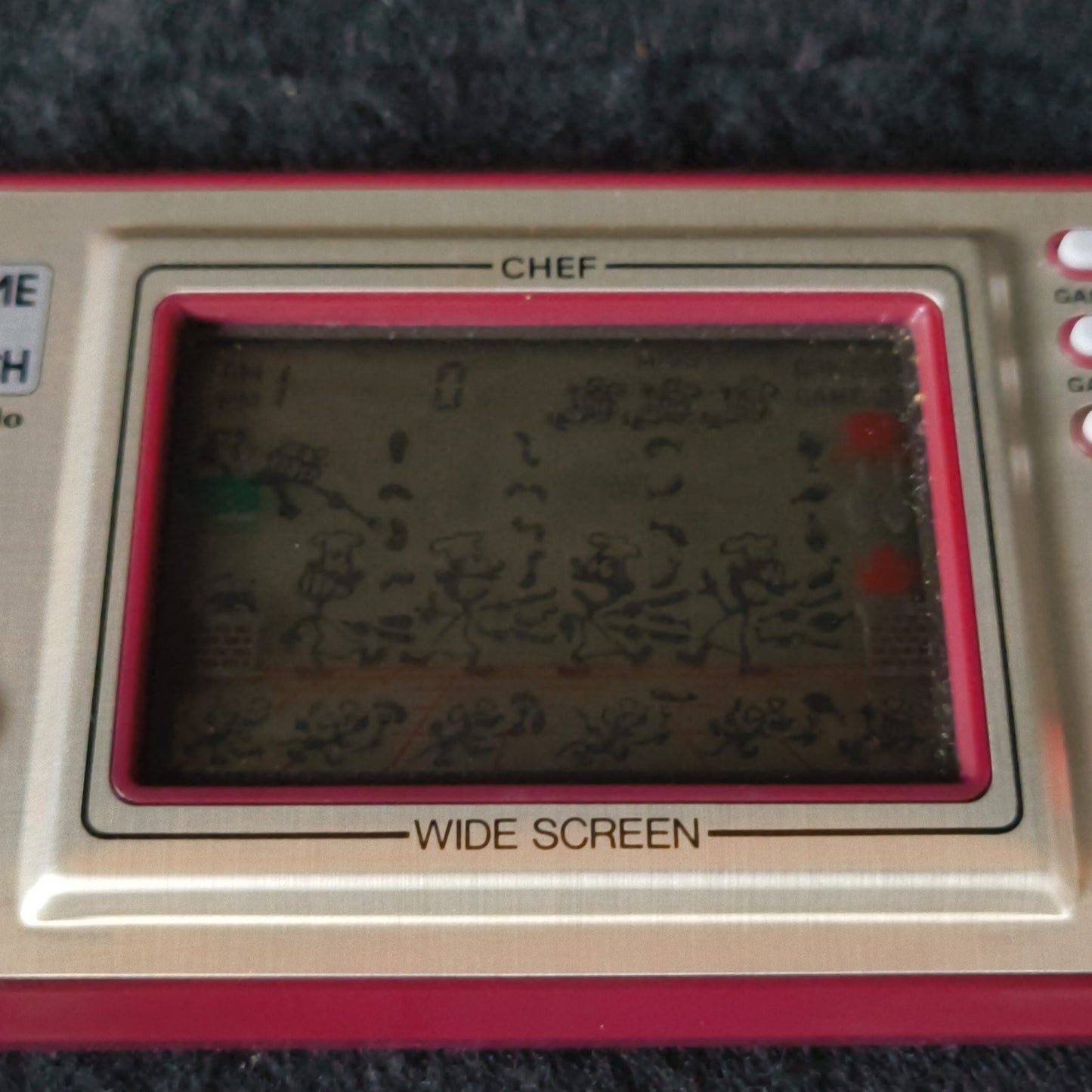 Vintage Nintendo Game & Watch CHEF Handheld game, w/Manual, Box set,Working