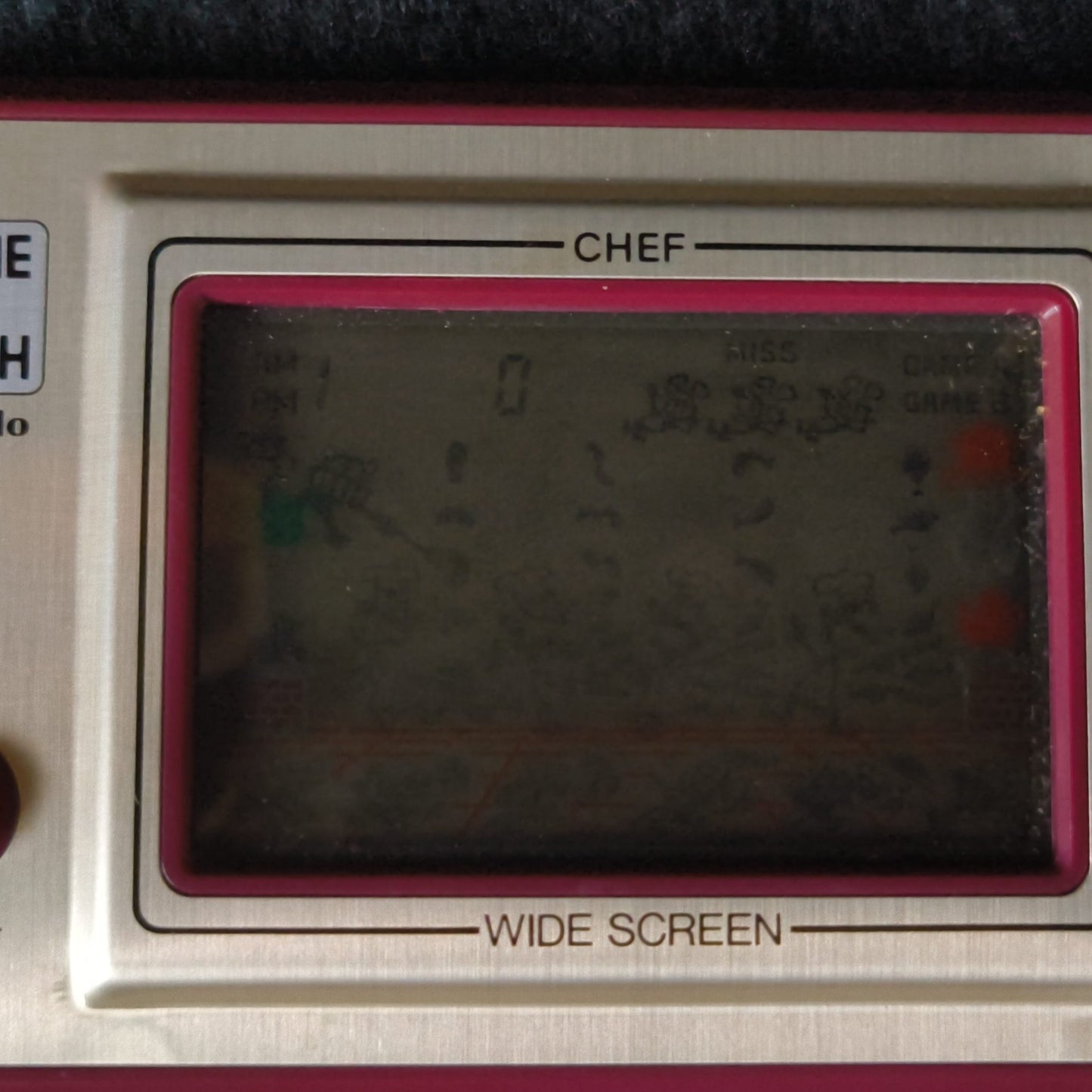 Vintage Nintendo Game & Watch CHEF Handheld game, w/Manual, Box set,Working