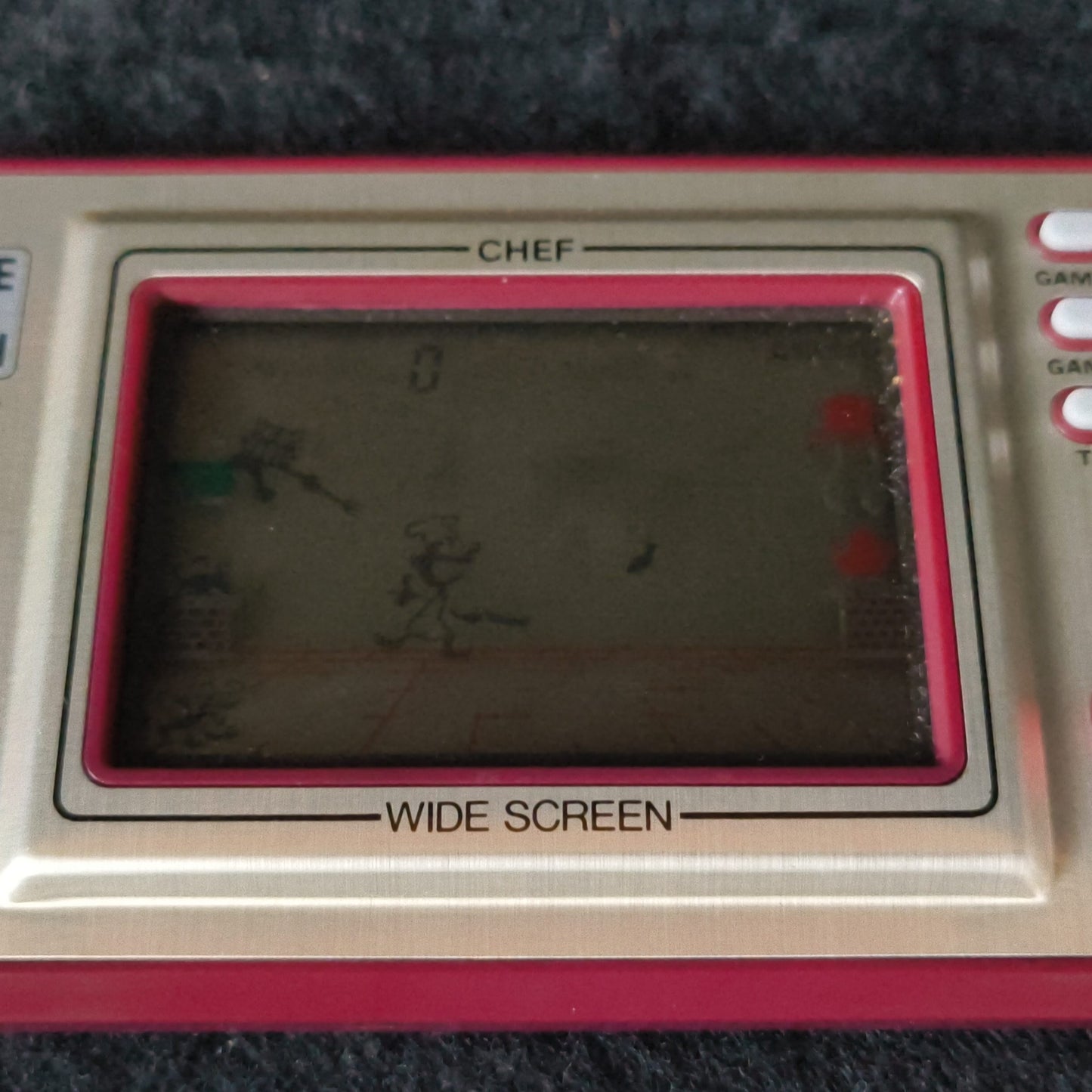 Vintage Nintendo Game & Watch CHEF Handheld game, w/Manual, Box set,Working