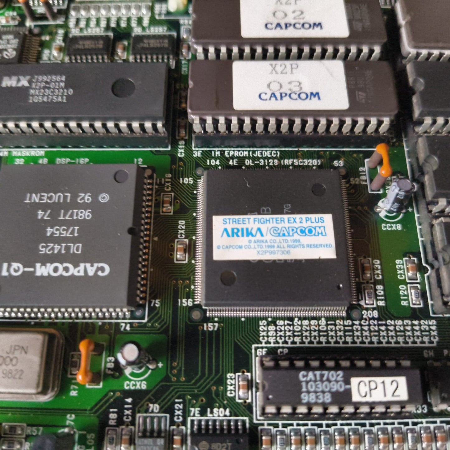 Street Fighter EX 2 Plus CAPCOM Arcade PCB System JAMMA Board, Working, Japan