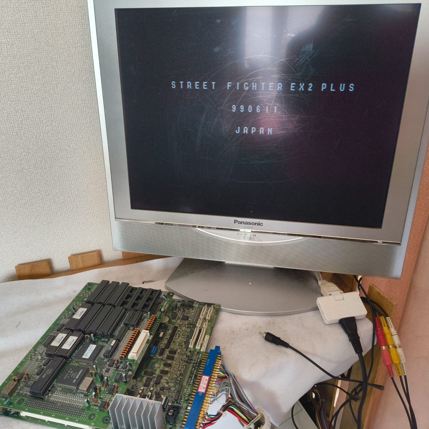 Street Fighter EX 2 Plus CAPCOM Arcade PCB System JAMMA Board, Working, Japan