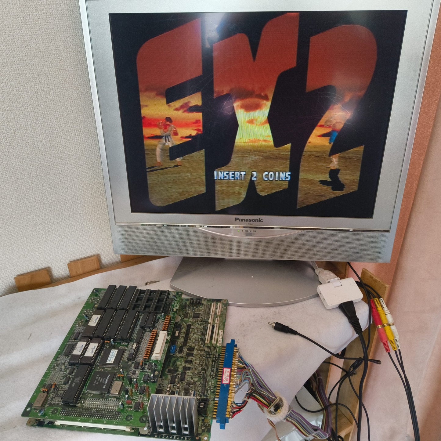 Street Fighter EX 2 Plus CAPCOM Arcade PCB System JAMMA Board, Working, Japan