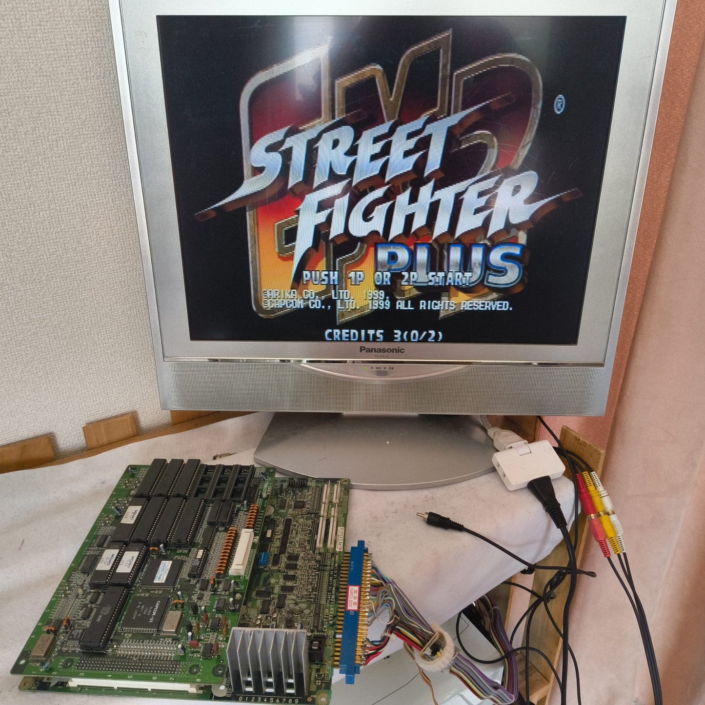 Street Fighter EX 2 Plus CAPCOM Arcade PCB System JAMMA Board, Working, Japan
