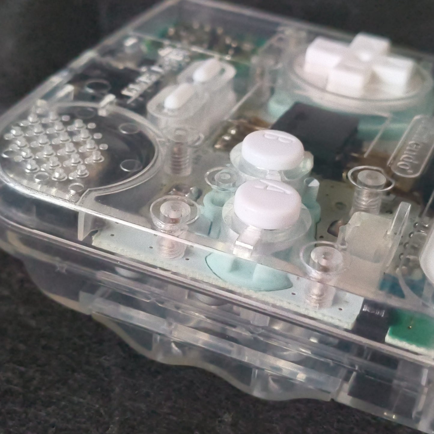 Custom Clear Shell Game Boy Light Famitsu Limited Model +Pokemon Silver, Working