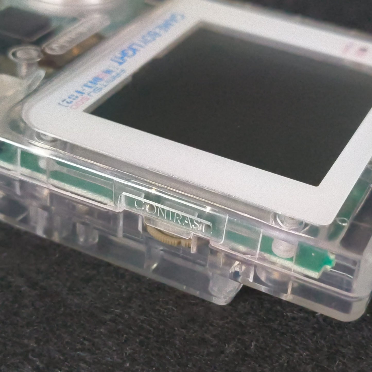 Custom Clear Shell Game Boy Light Famitsu Limited Model +Pokemon Silver, Working