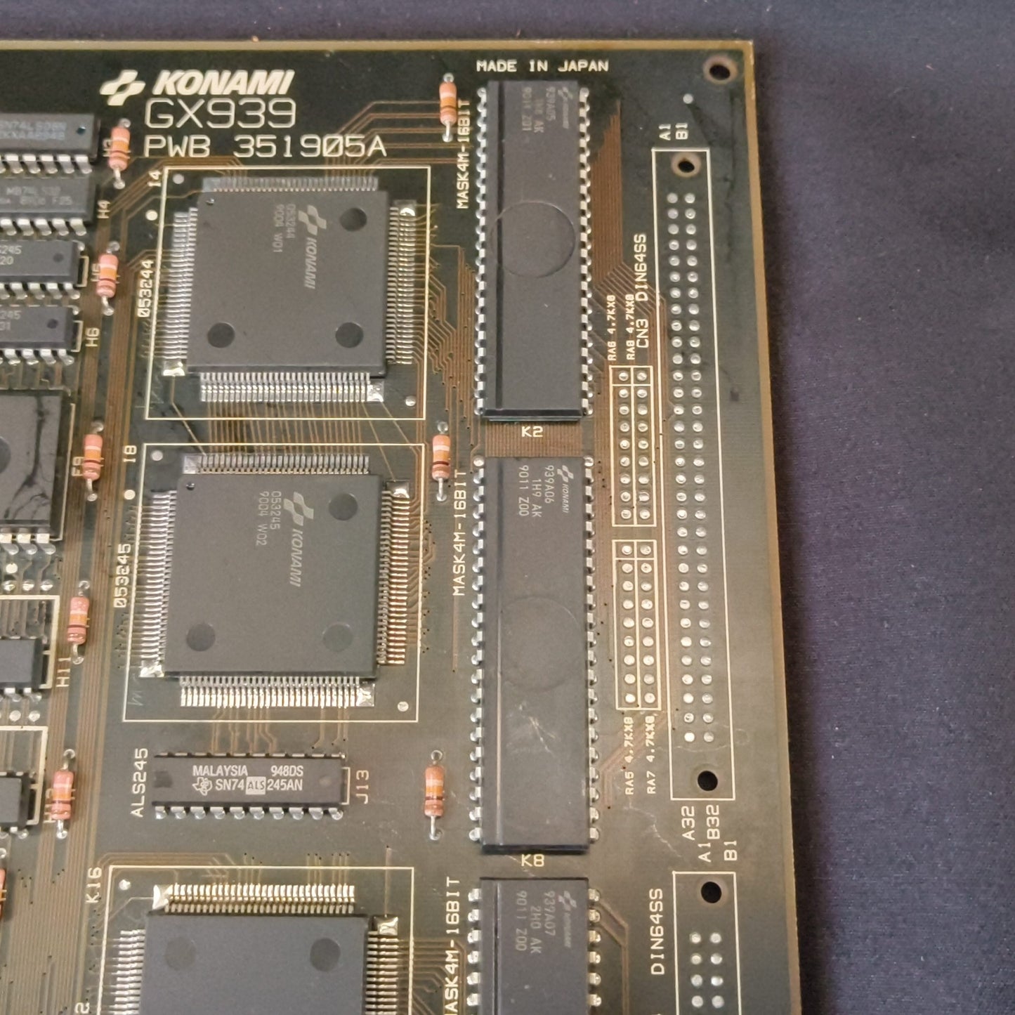 Trigon Lightning Fighters KONAMI Arcade PCB System JAMMA Board, Working, Japan