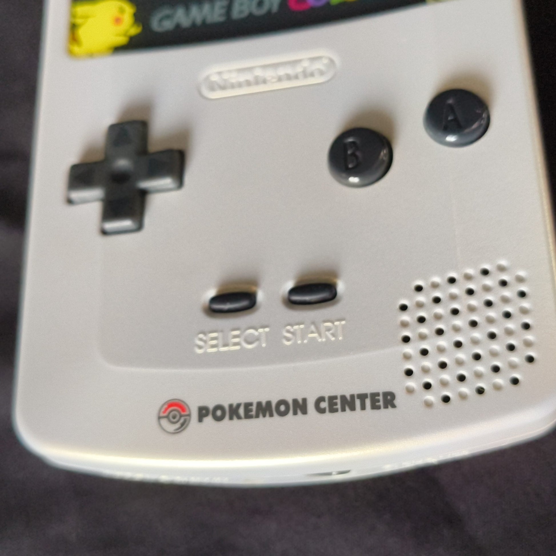 JUNK, Broken, Gameboy Color Pokemon Center Limited Edition silver console set - Hakushin Retro Game shop