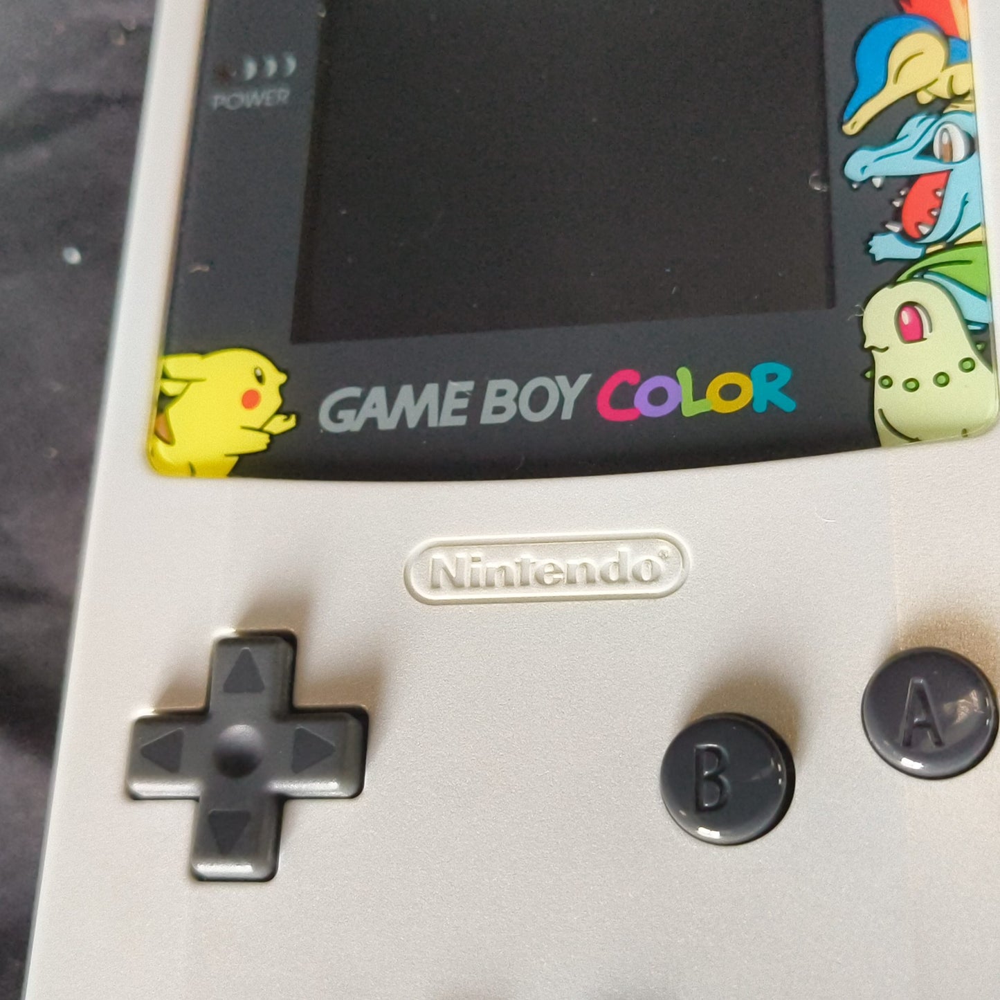 JUNK, Broken, Gameboy Color Pokemon Center Limited Edition silver console set