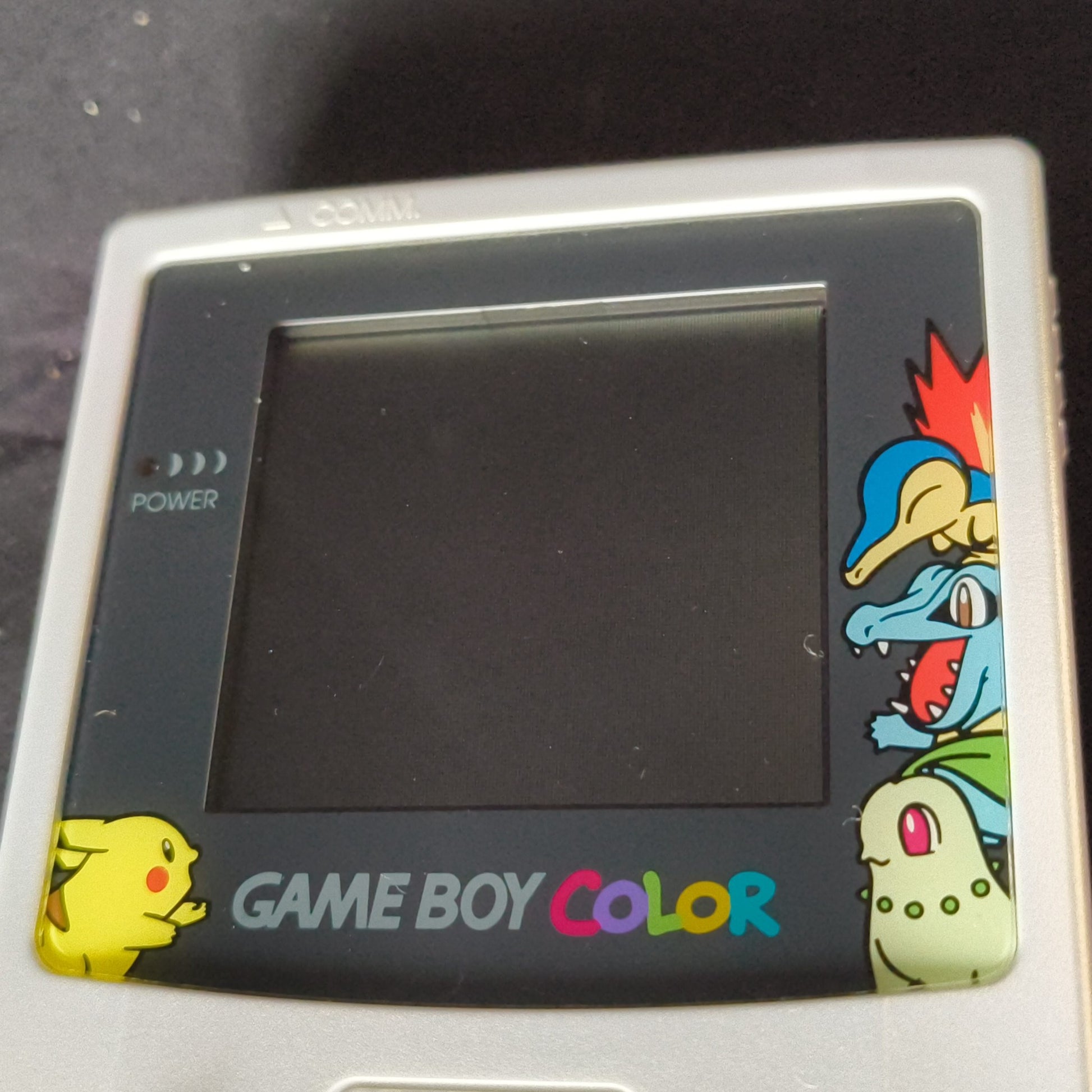 JUNK, Broken, Gameboy Color Pokemon Center Limited Edition silver console set - Hakushin Retro Game shop