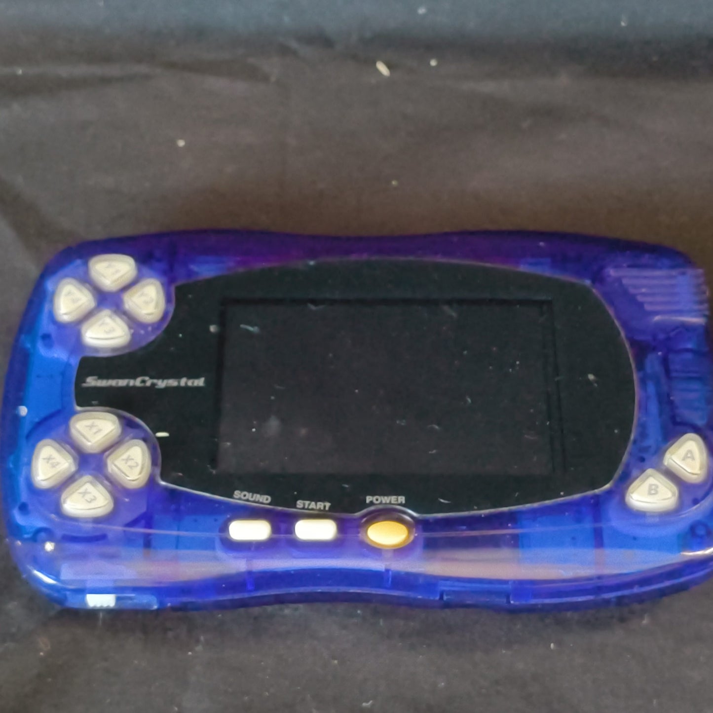Defective Wonder Swan Crystal Clear blue BANDAI WSC Handheld Console-h1006-