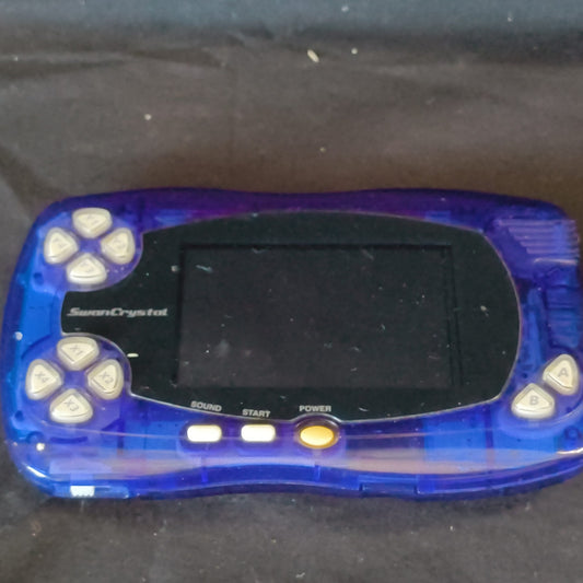 Defective Wonder Swan Crystal Clear blue BANDAI WSC Handheld Console-h1006-