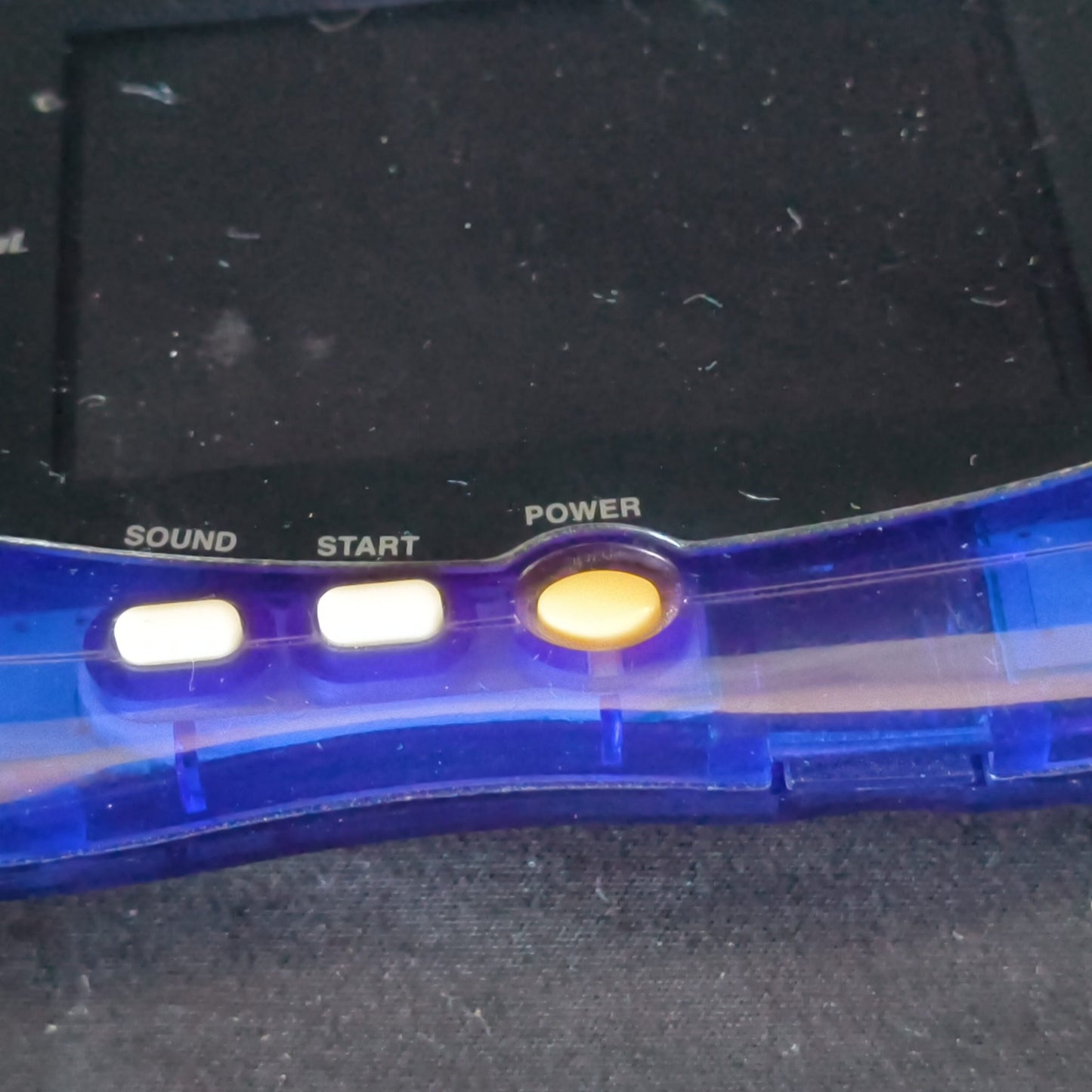 Defective Wonder Swan Crystal Clear blue BANDAI WSC Handheld Console-h1006-