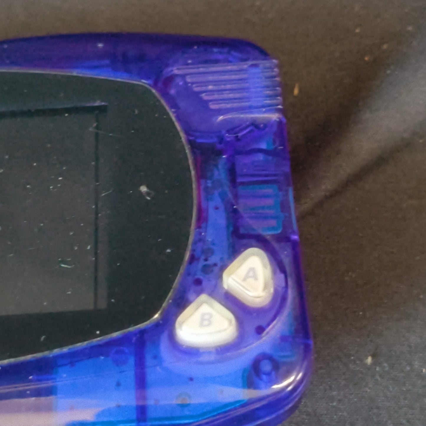 Defective Wonder Swan Crystal Clear blue BANDAI WSC Handheld Console-h1006-