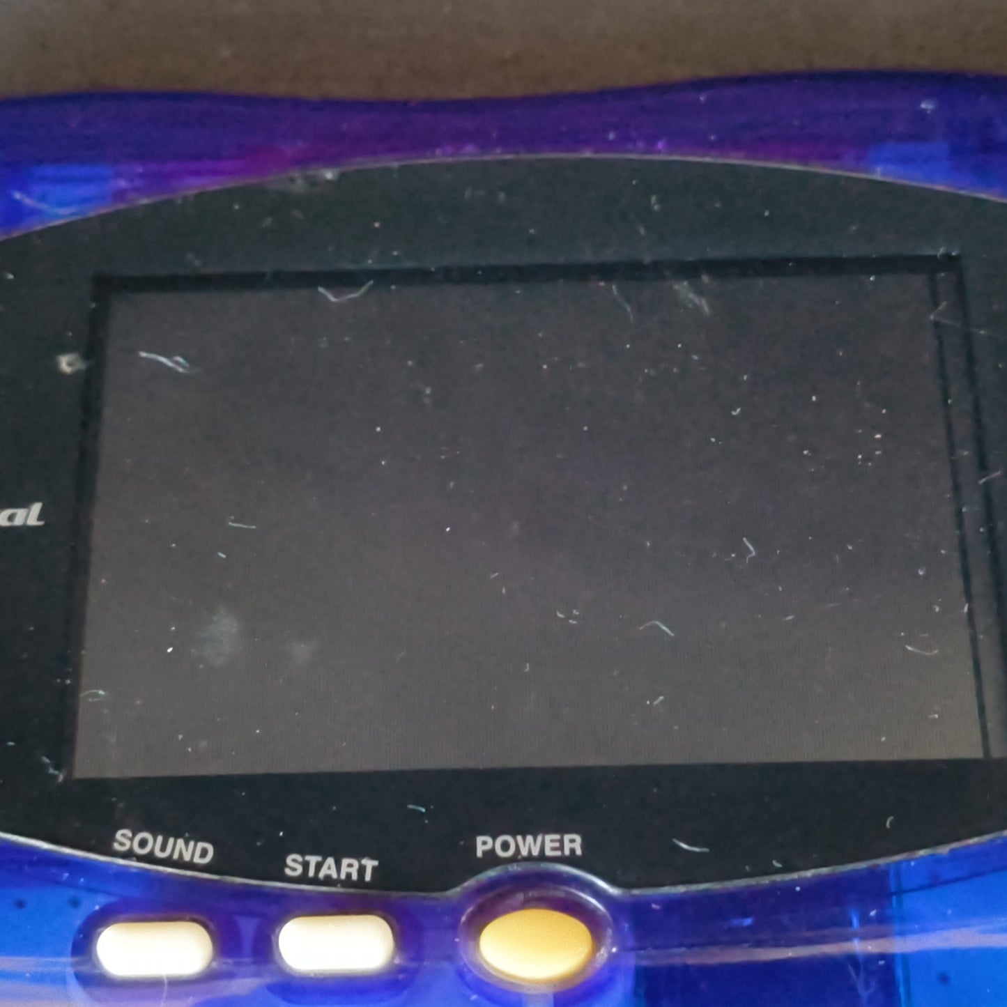 Defective Wonder Swan Crystal Clear blue BANDAI WSC Handheld Console-h1006-