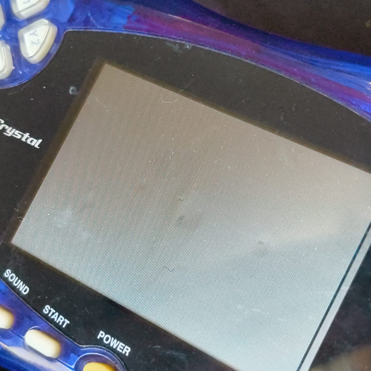 Defective Wonder Swan Crystal Clear blue BANDAI WSC Handheld Console-h1006-