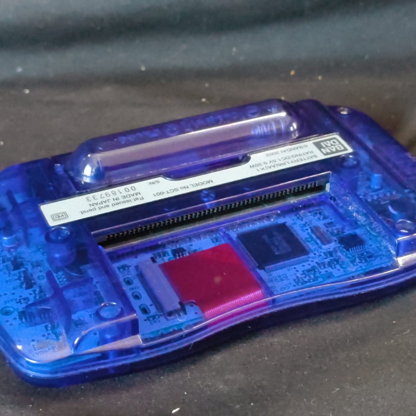 Defective Wonder Swan Crystal Clear blue BANDAI WSC Handheld Console-h1006-