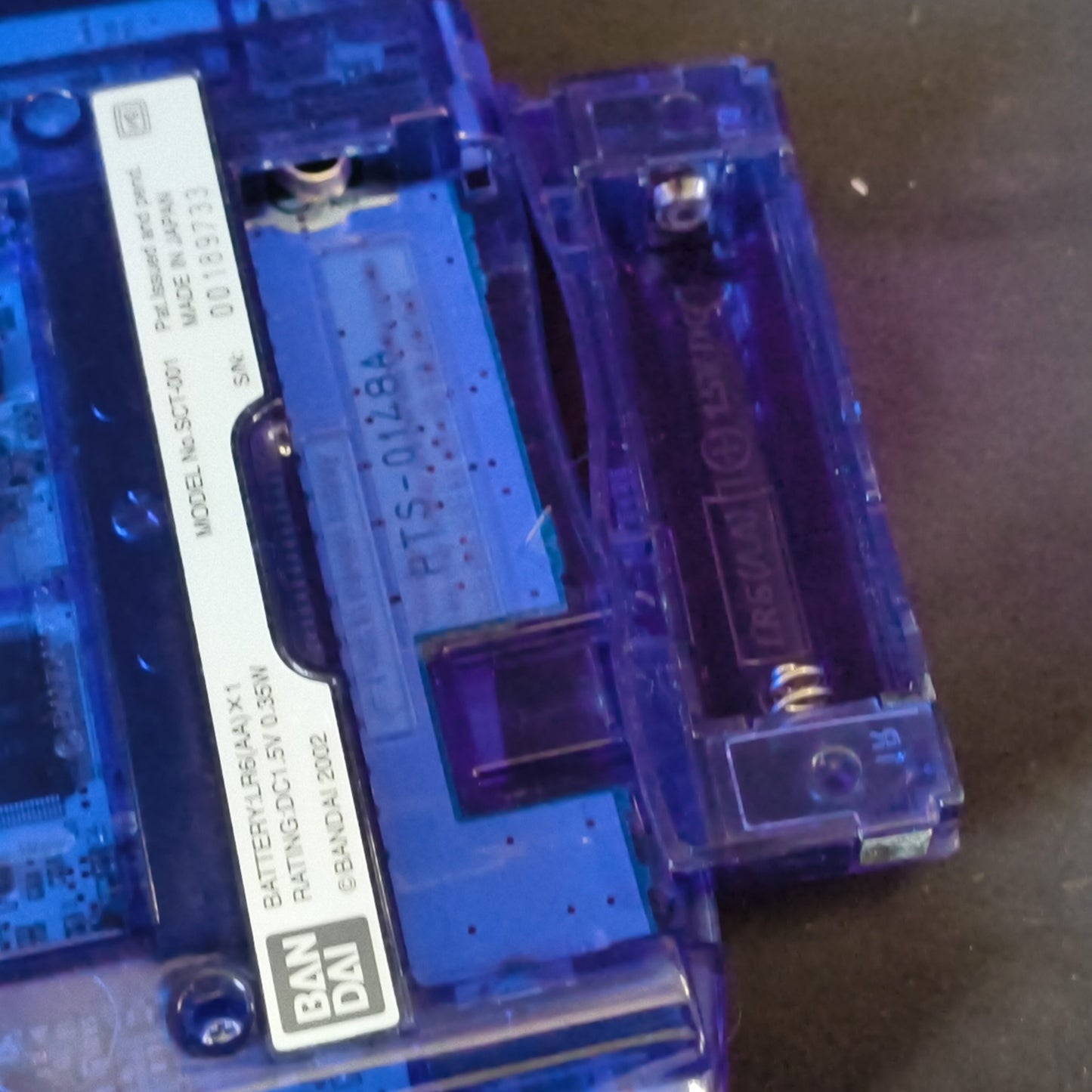 Defective Wonder Swan Crystal Clear blue BANDAI WSC Handheld Console-h1006-