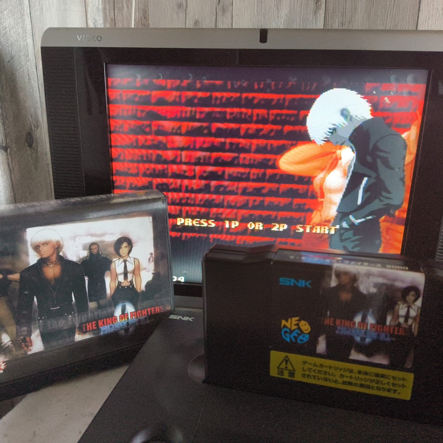 KOF2000 THE KING OF FIGHTERS 2000 SNK NEO GEO AES Cartridge, w/Manual, Box, set