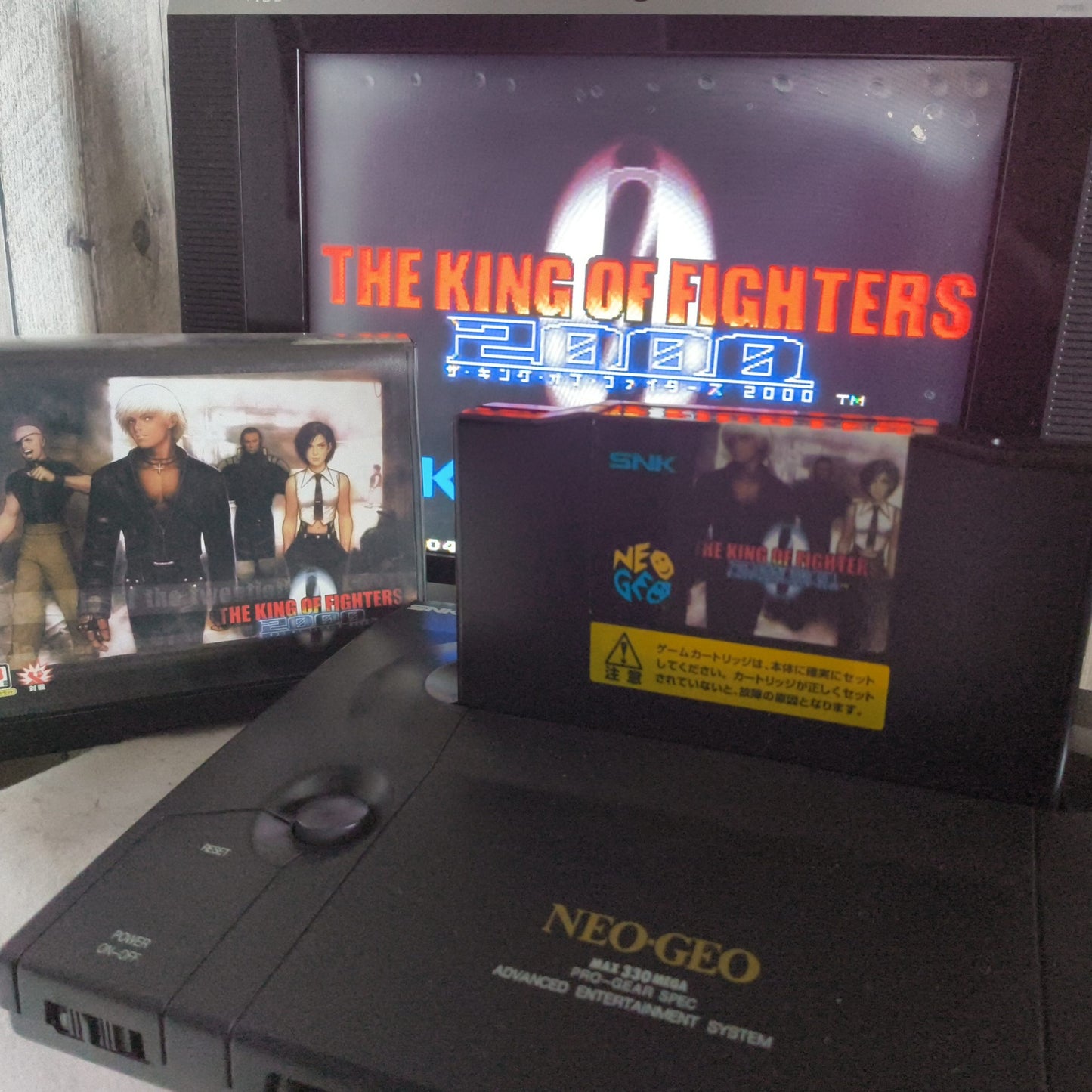 KOF2000 THE KING OF FIGHTERS 2000 SNK NEO GEO AES Cartridge, w/Manual, Box, set