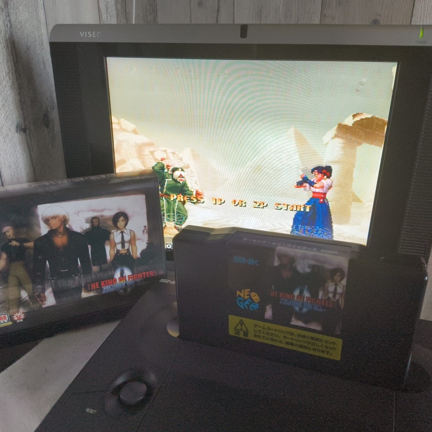 KOF2000 THE KING OF FIGHTERS 2000 SNK NEO GEO AES Cartridge, w/Manual, Box, set