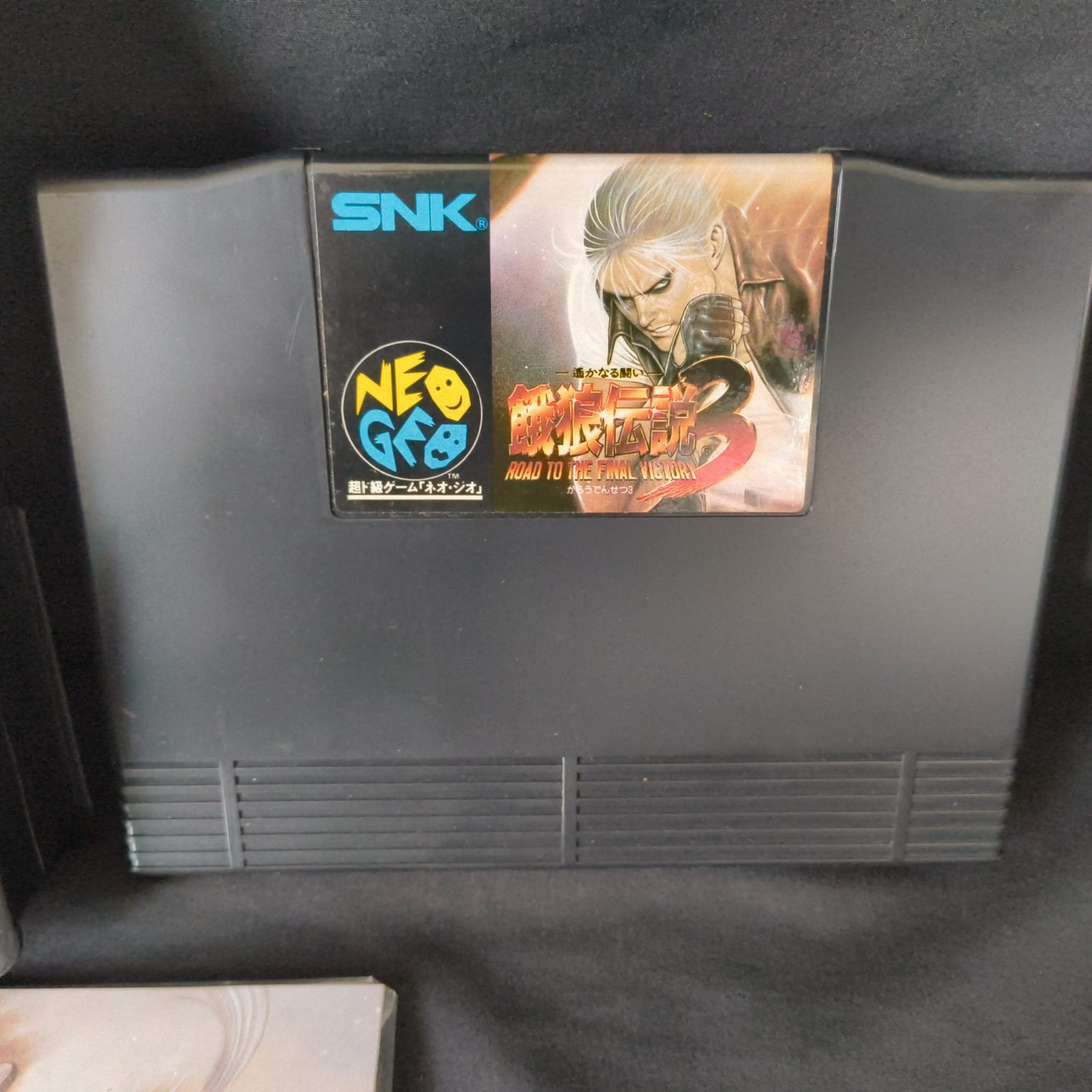 Fatal Fury 3 Garo Densetsu 3 SNK NEO GEO AES Cartridge, Manual Boxed set-h1014-