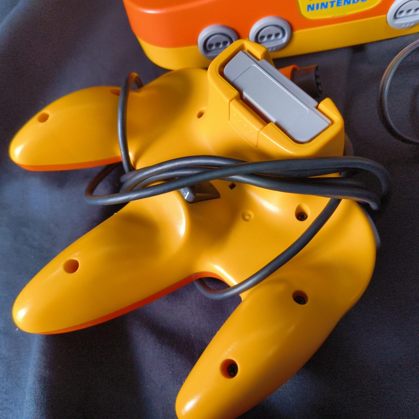 Nintendo64 Pokemon Pikachu limited Orange Color Console,Pad,PSU set tested-h1020