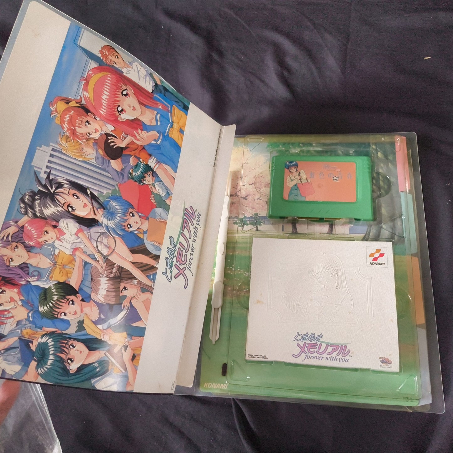 Huge Lot Set Konami TOKIMEKI MEMORIAL PS/SS/PC Games & Collectibles set, Japan