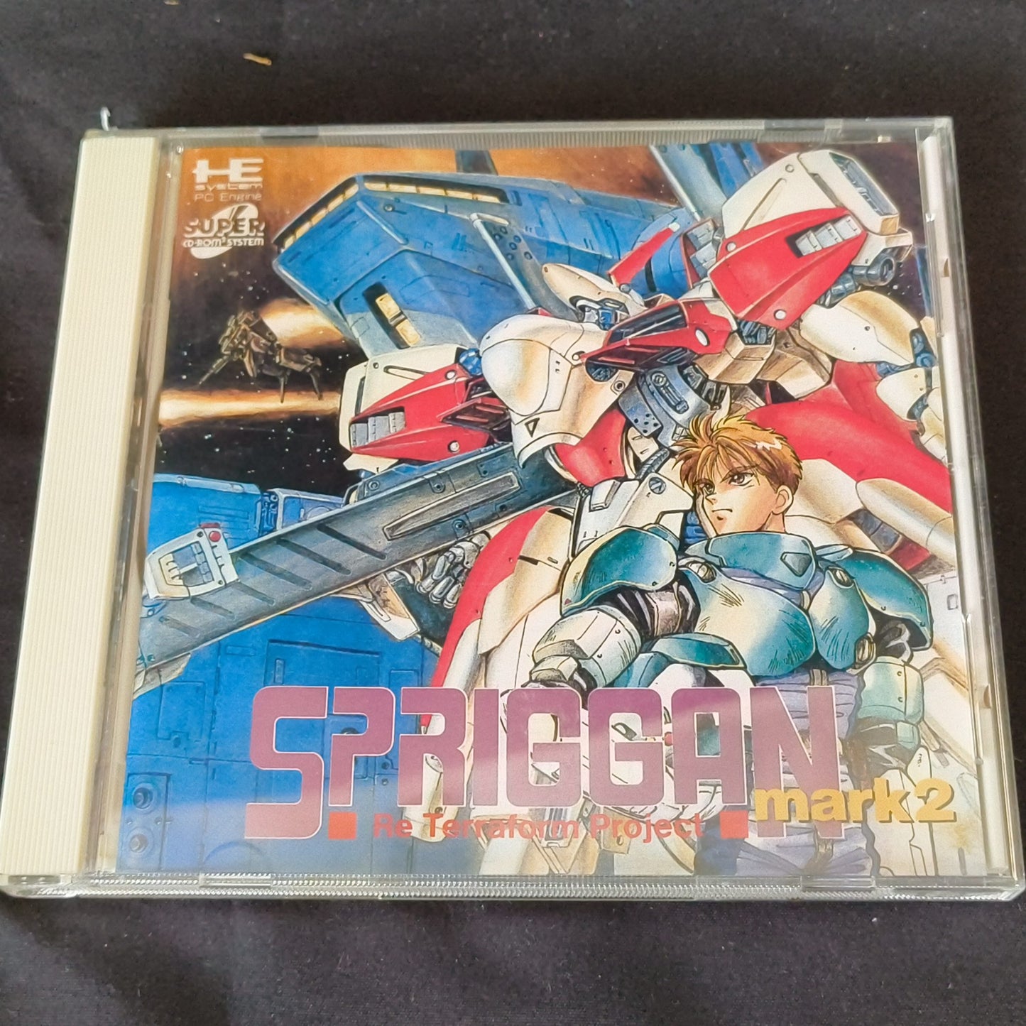 SPRIGGAN Mark2 PC Engine CD-ROM2 NTSC-J Game Disk,w/Manual, Box, Working-h1025-2