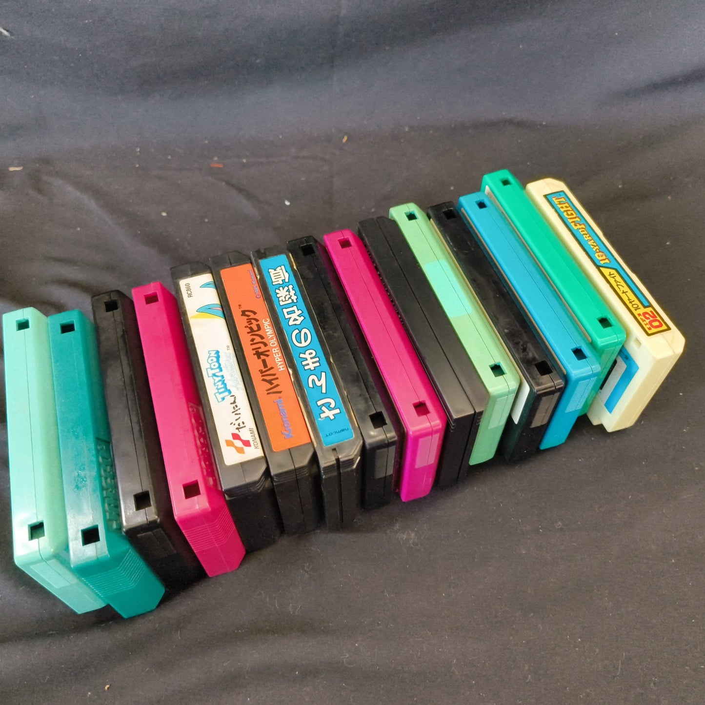 Wholesale lots of 15 Nintendo Famicom FC NES Game Cartridges set, Japan, AS-IS