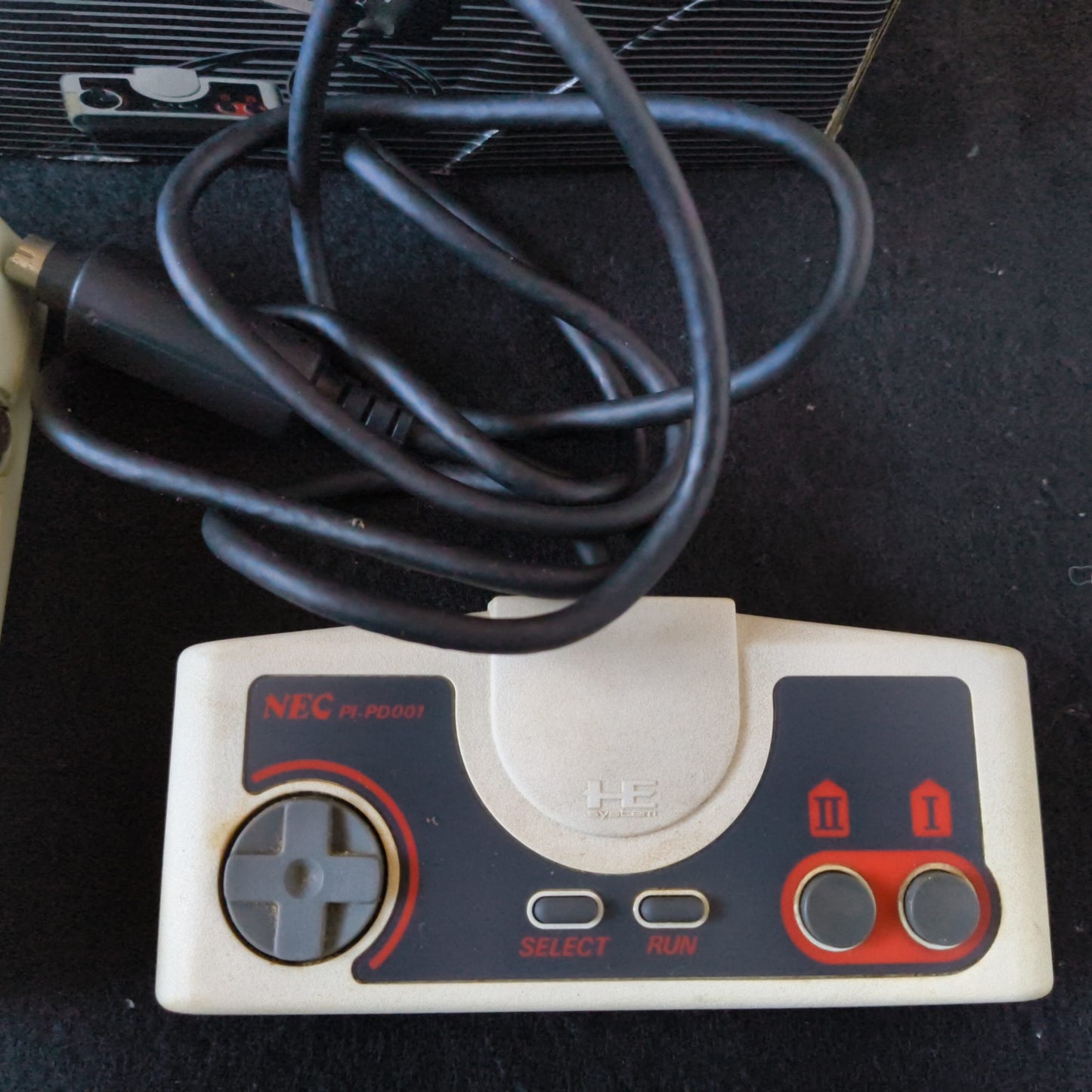 NEC PC Engine white Console (TurboGrafx-16) ,Pad, RF cable, Game, Box set-h1028-
