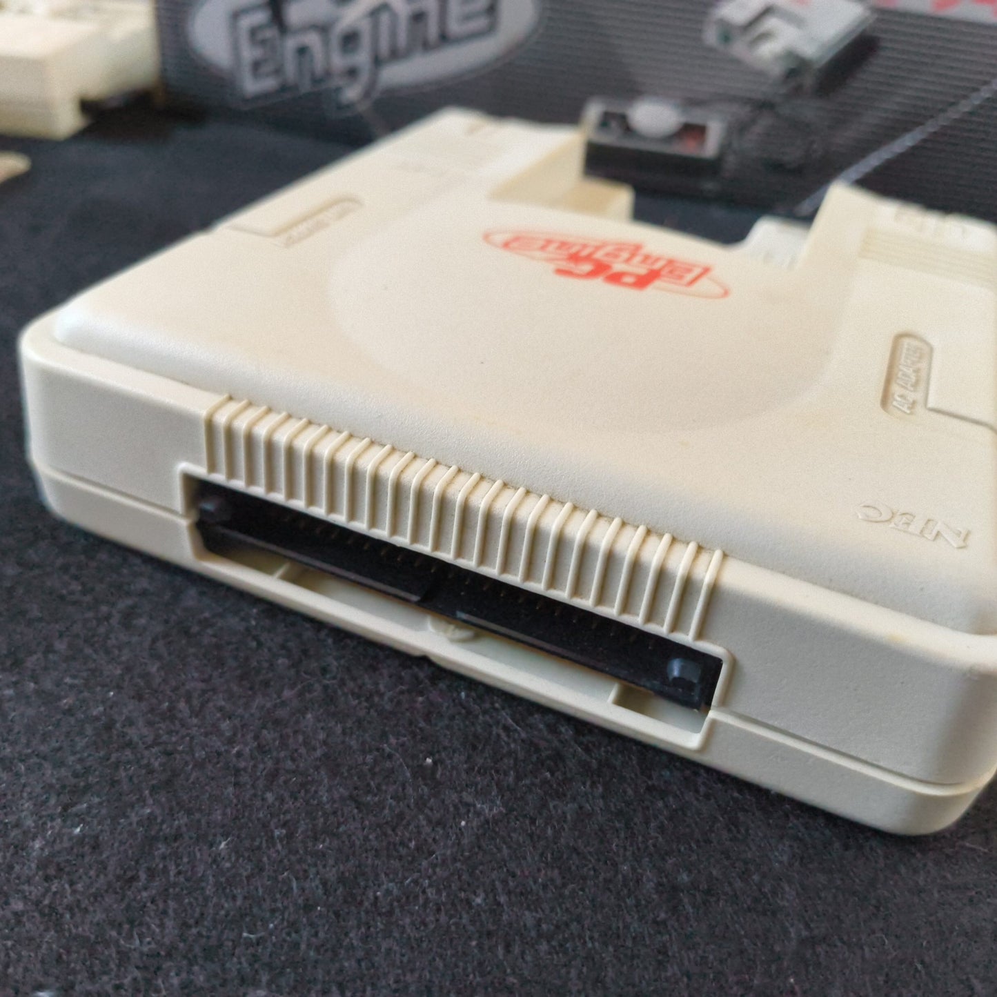 NEC PC Engine white Console (TurboGrafx-16) ,Pad, RF cable, Game, Box set-h1028-