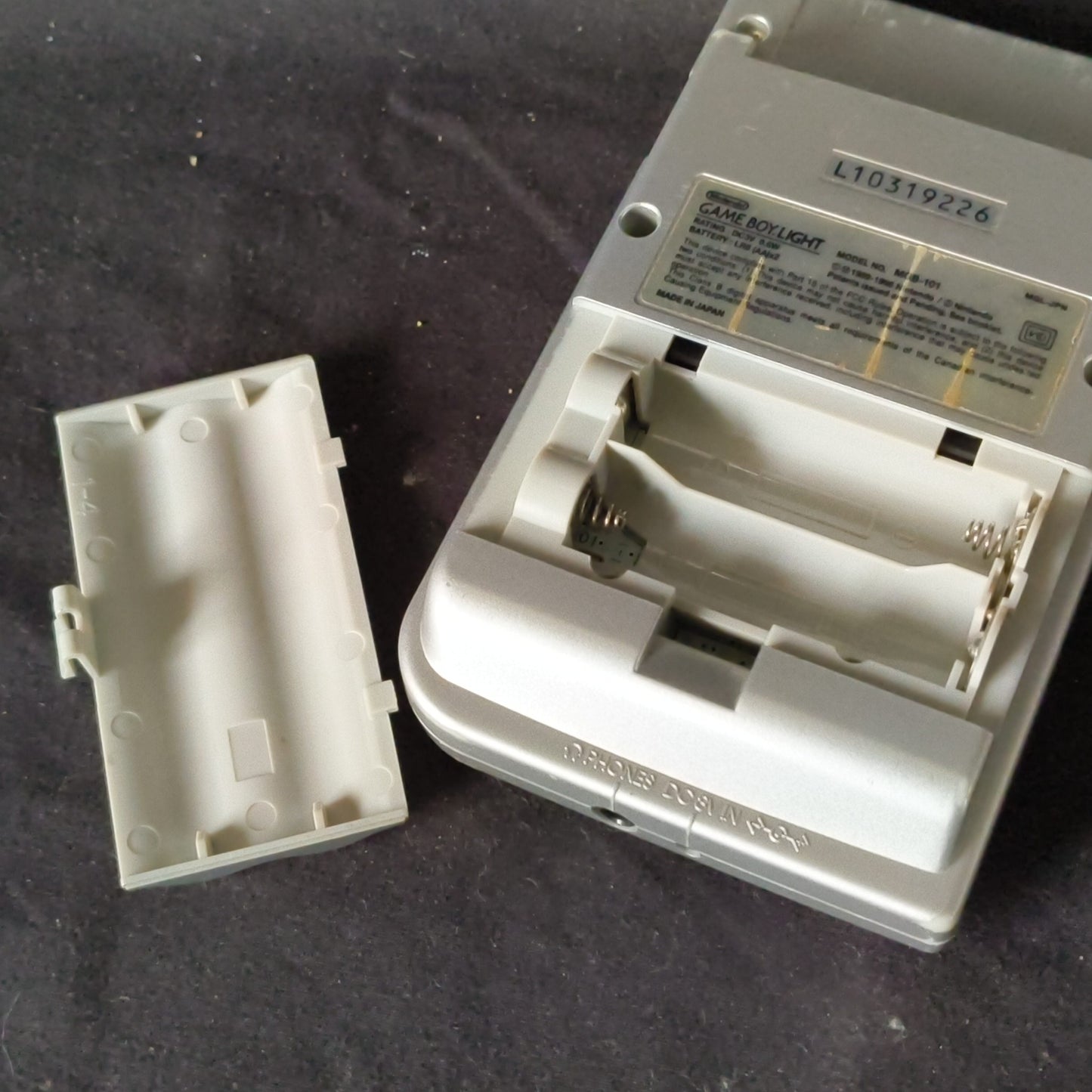 Used, Nintendo Gameboy Light Silver color console MGB-101, Working, Japan
