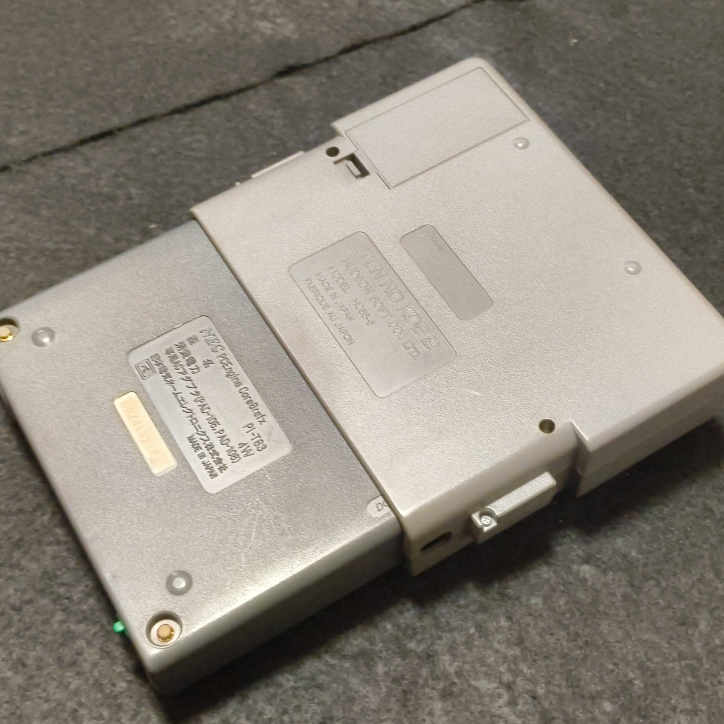 NEC PC Engine Coregrafx Console PI-TG3 and pad set, Working, Japan -h1102-1