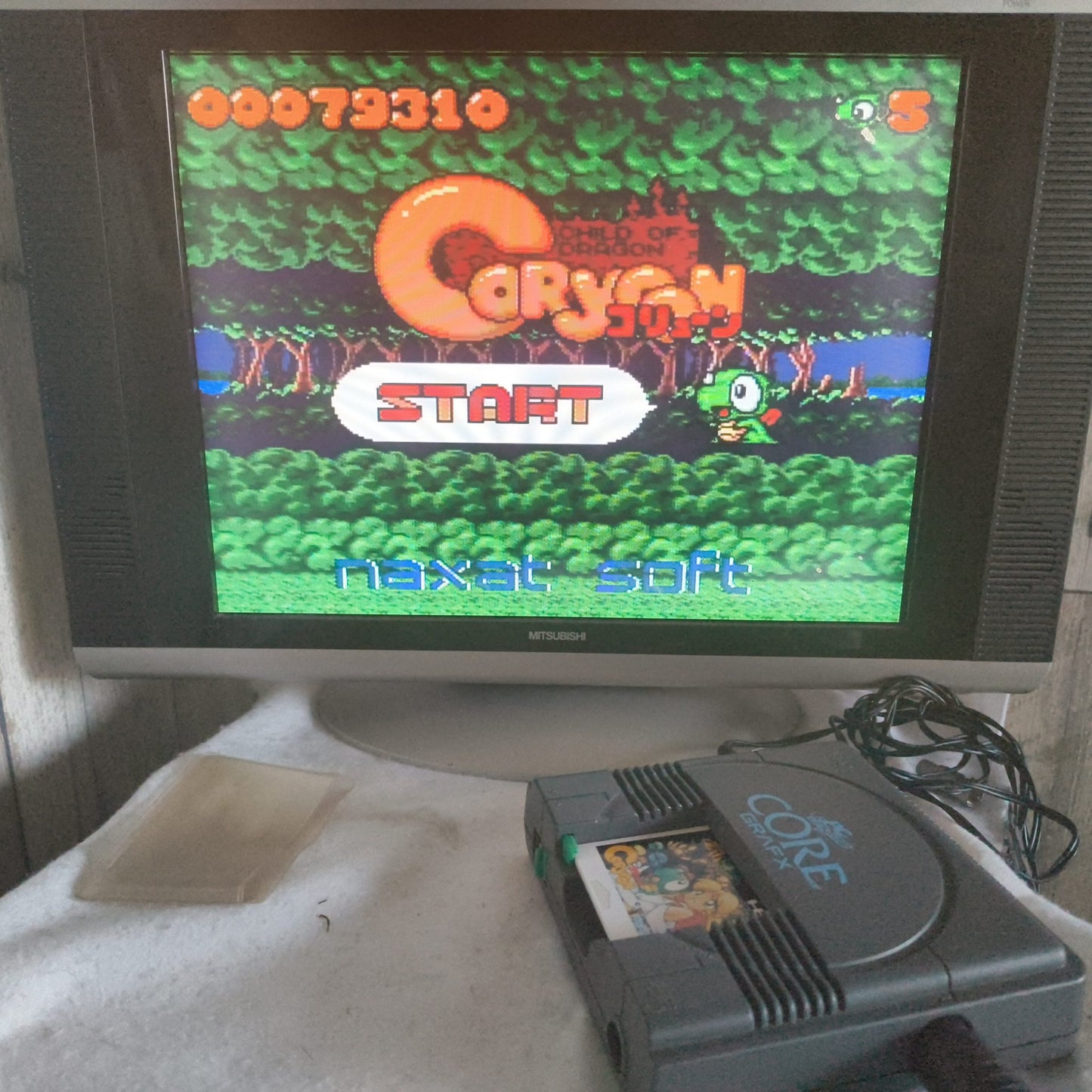 Authentic, CHILD OF DRAGON Coryoon NEC PC Engine Turbografx-16 Hu-card, Japan