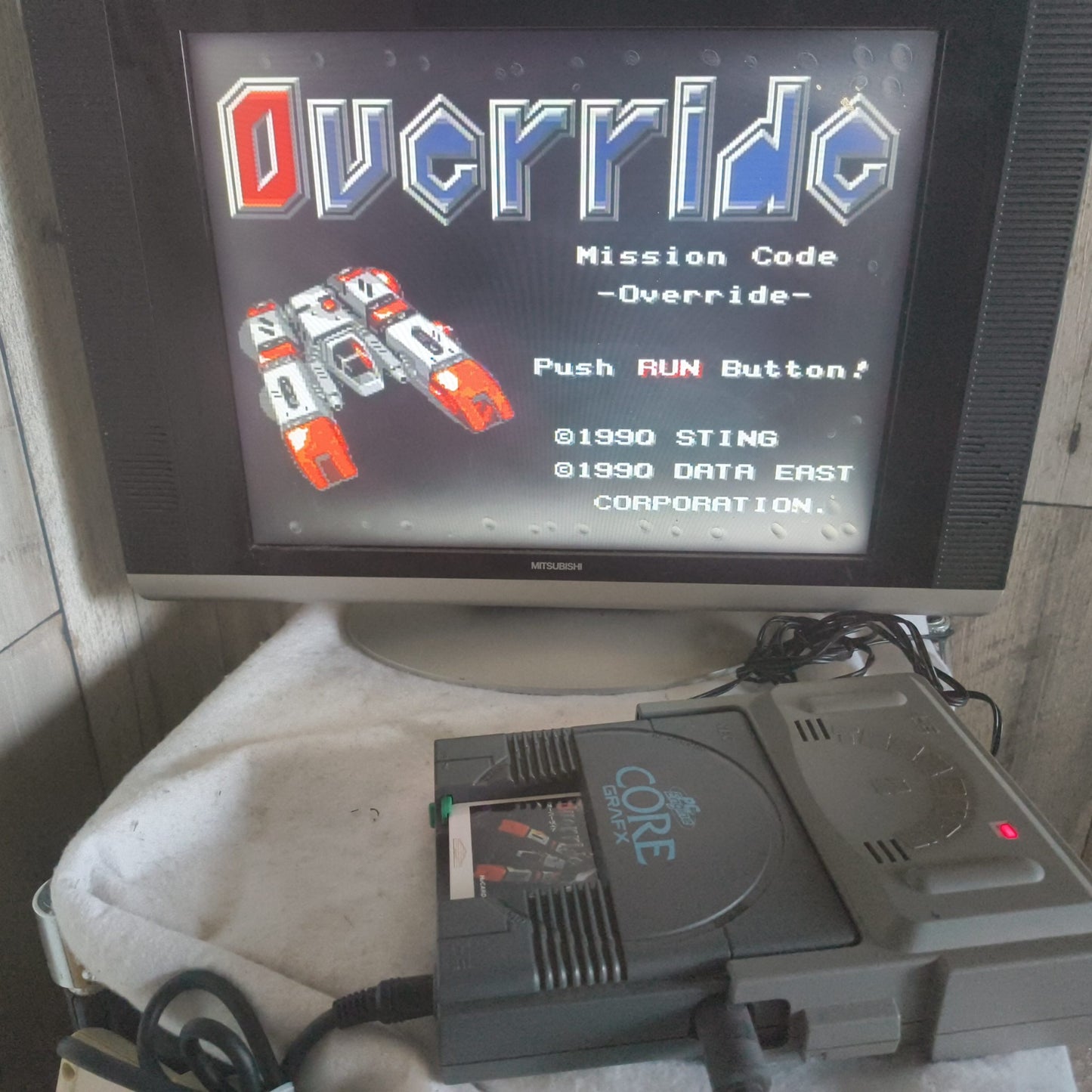 Authentic, Over Ride / Override NEC PC Engine Turbografx-16 Hu-card, Japan