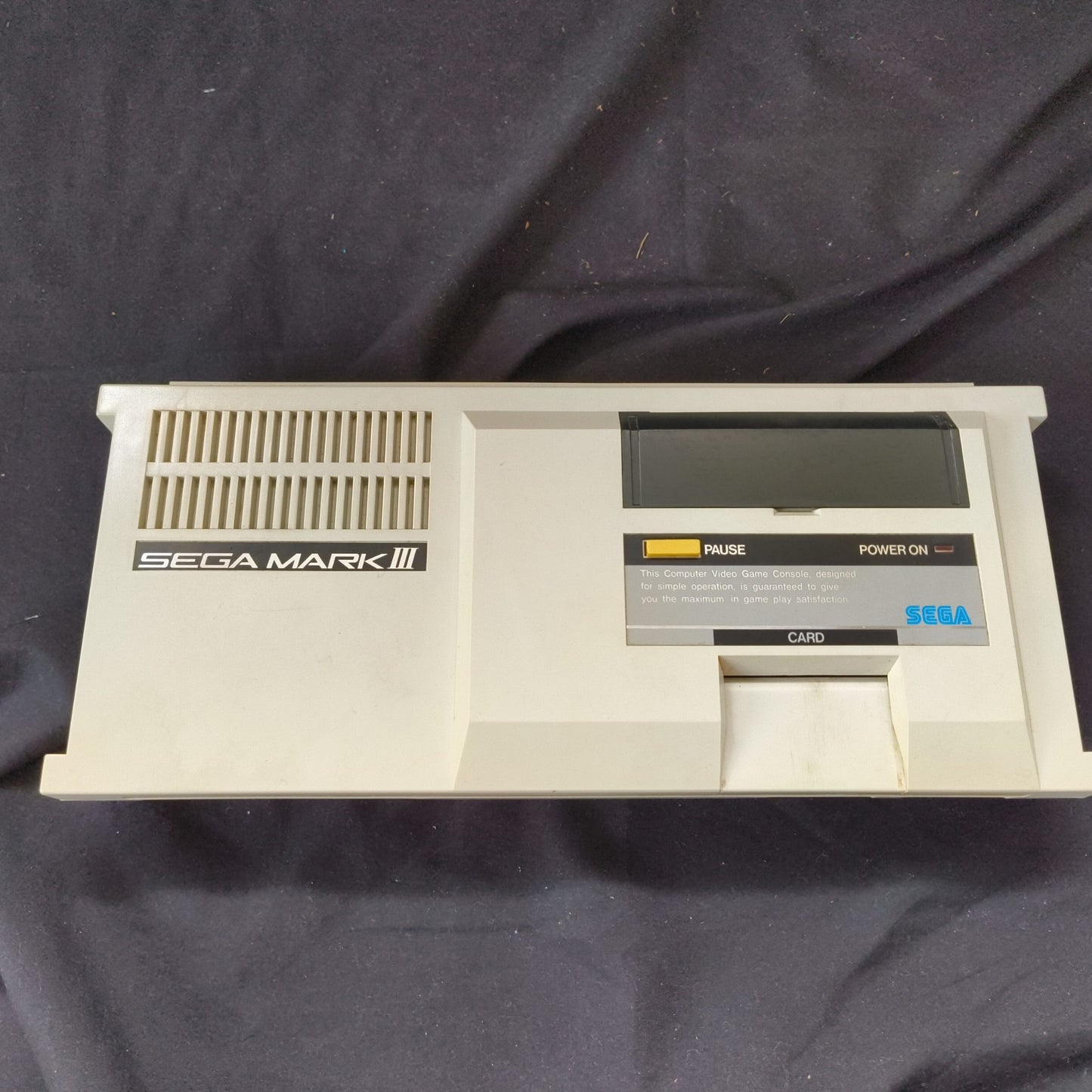 SEGA MARK 3 III CONSOLE (Sega Master System) ,w/Pads, PSU, AV cable Box, Working